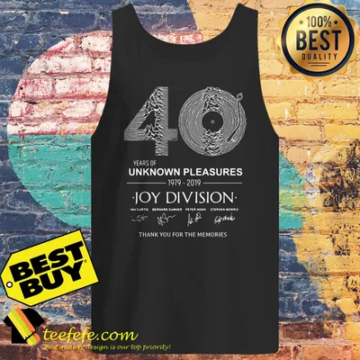 40 years of unknown pleasures 1979-2019 joy division thank you for the memories shirt