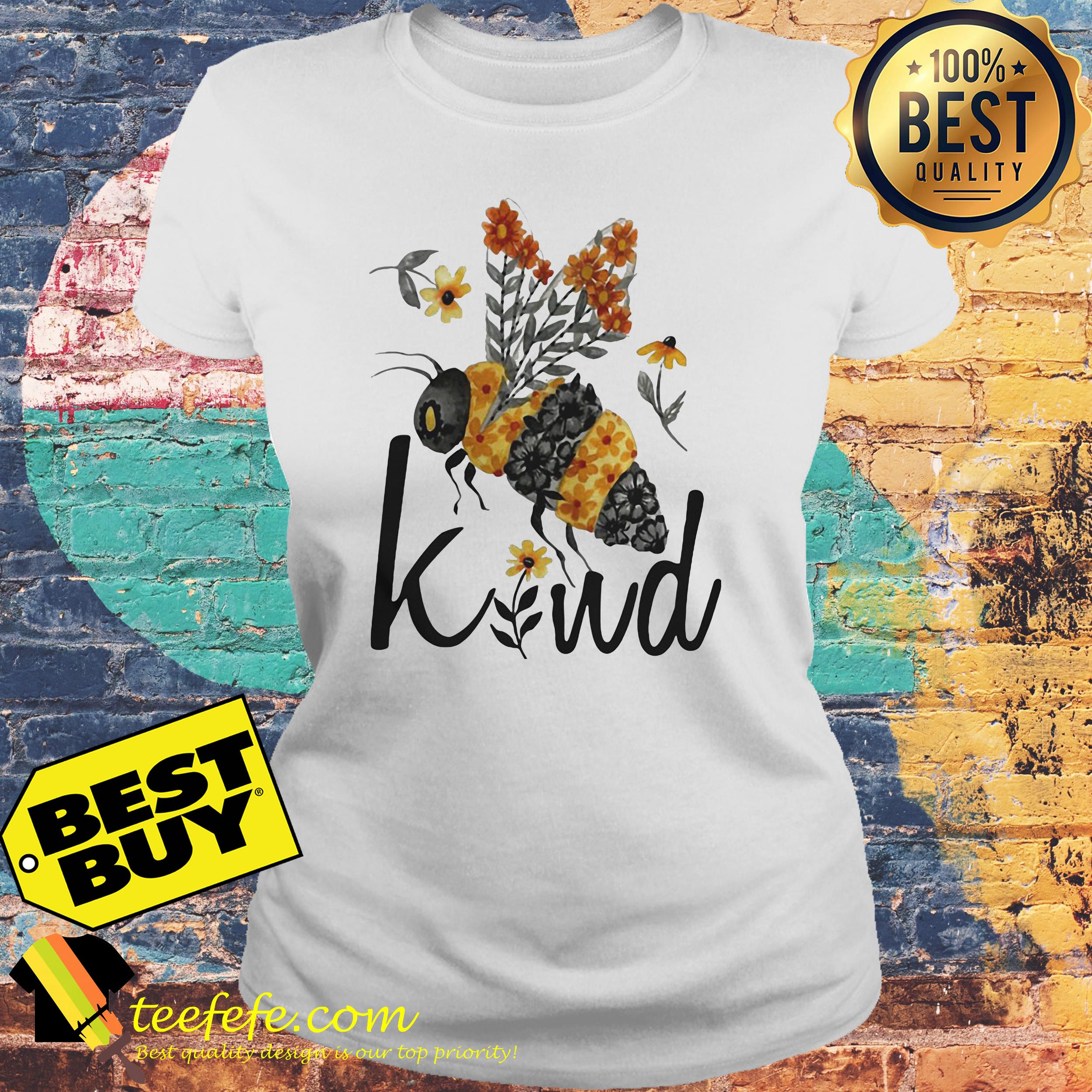 Bee Kind Flower Funny ladies tee