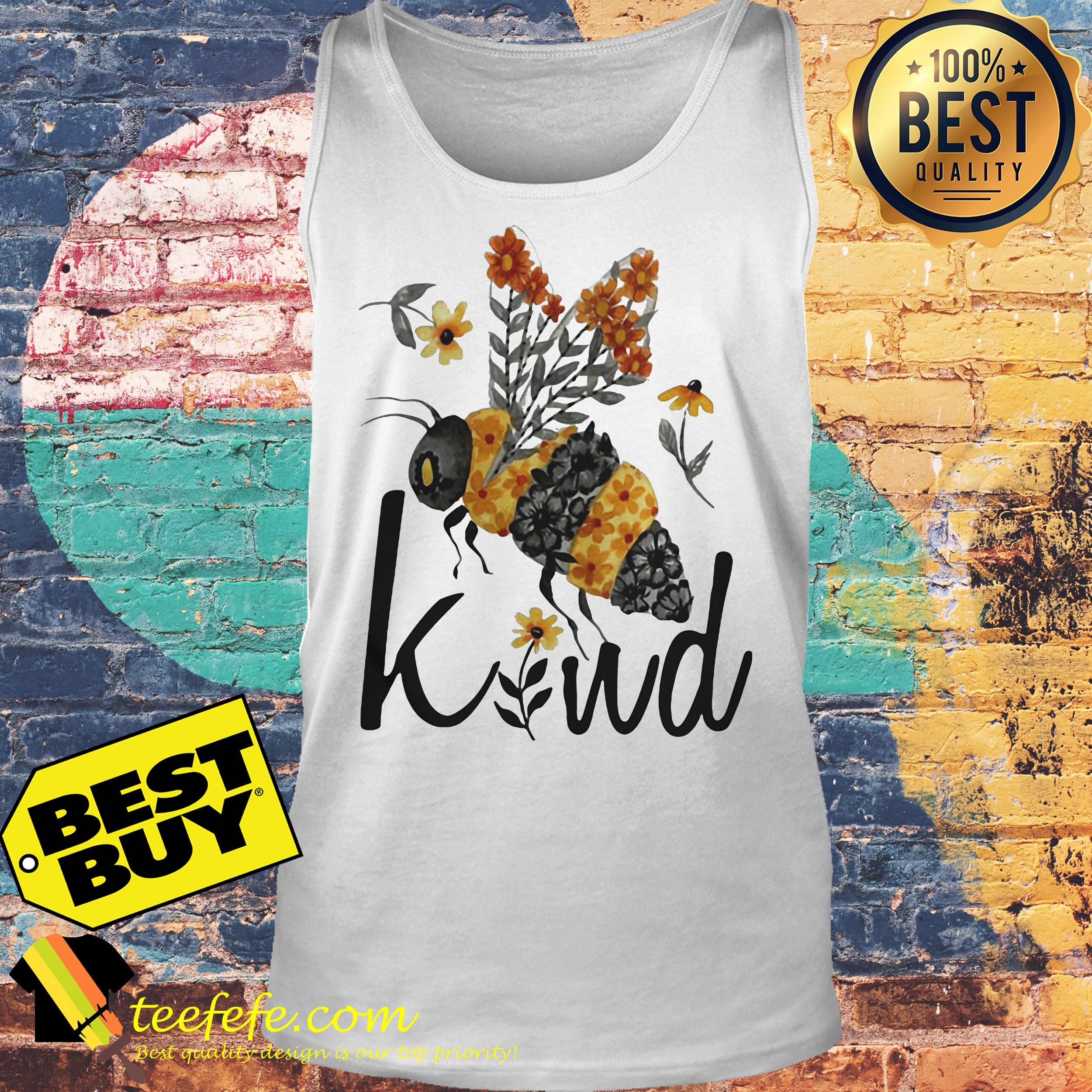 Bee Kind Flower Funny tank top