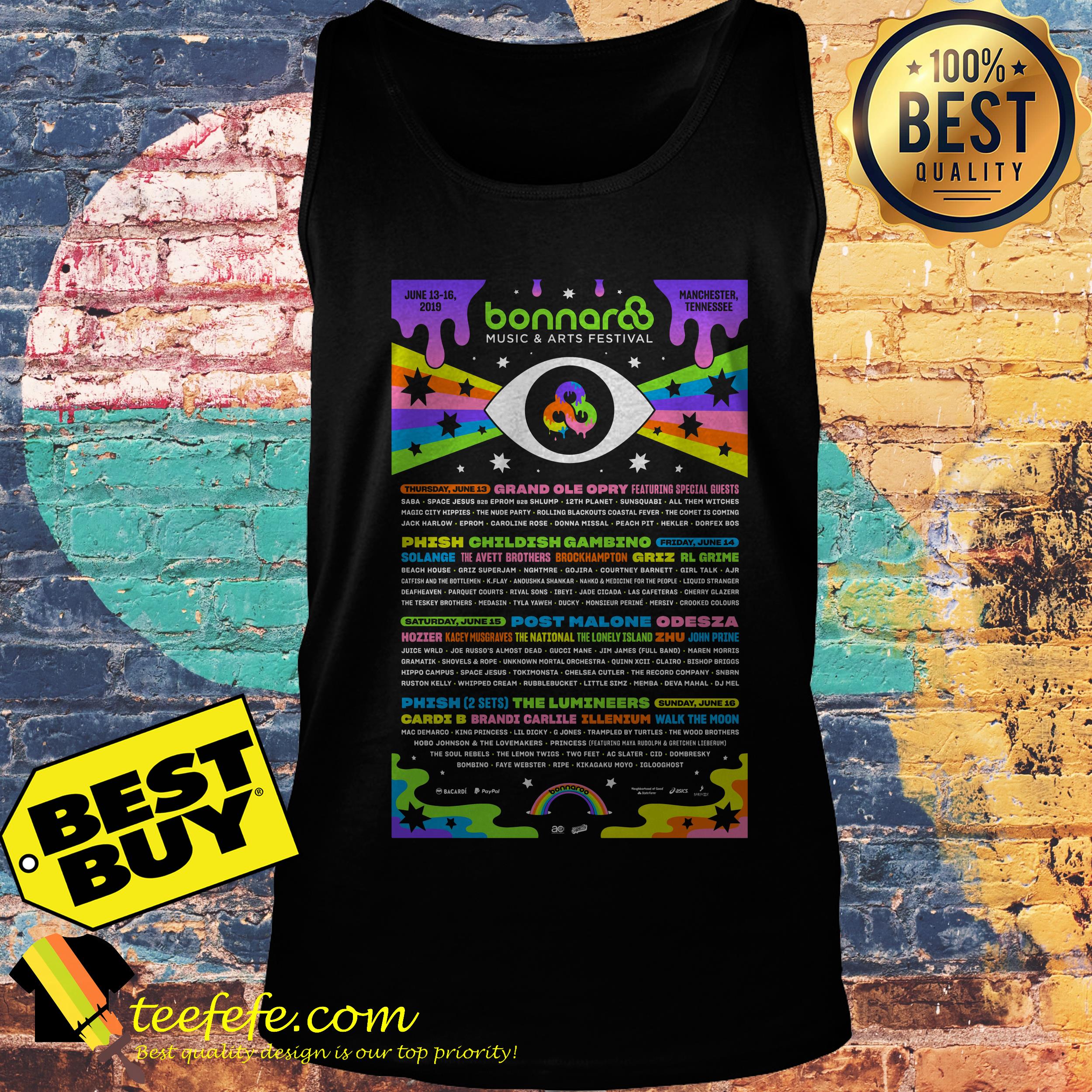 Festival de musique bonnaroo 2019 duatiga manches longues shirt