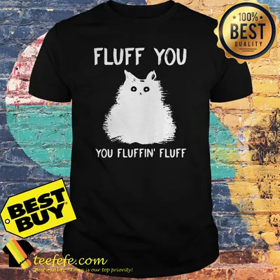Fluff you you fluffin' fluff funny cat kitten shirt
