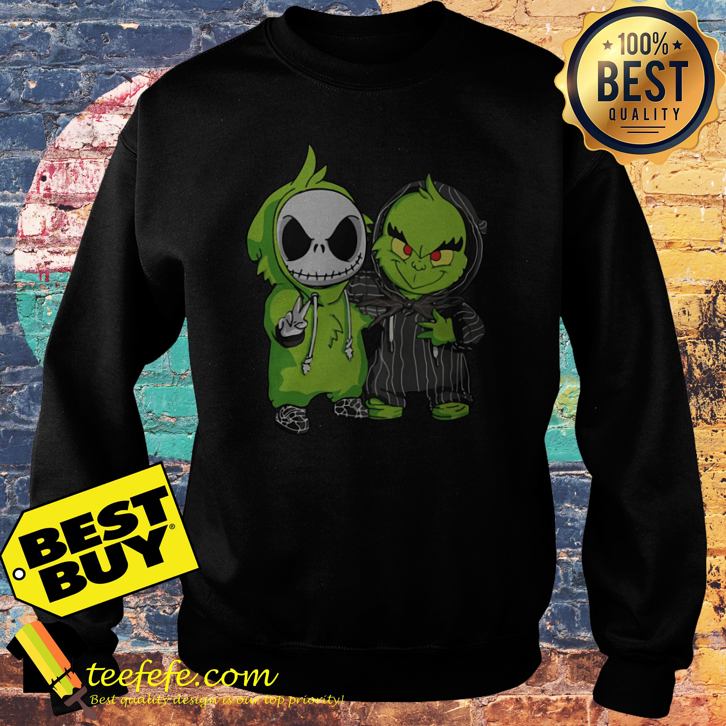 Jack Skellington and Grinch sweatshirt