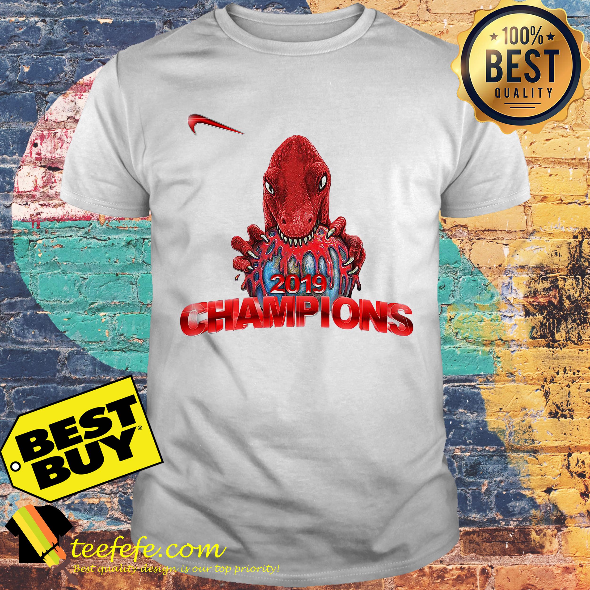 Official 2019 Champions Dinosaurs Pearl shirt