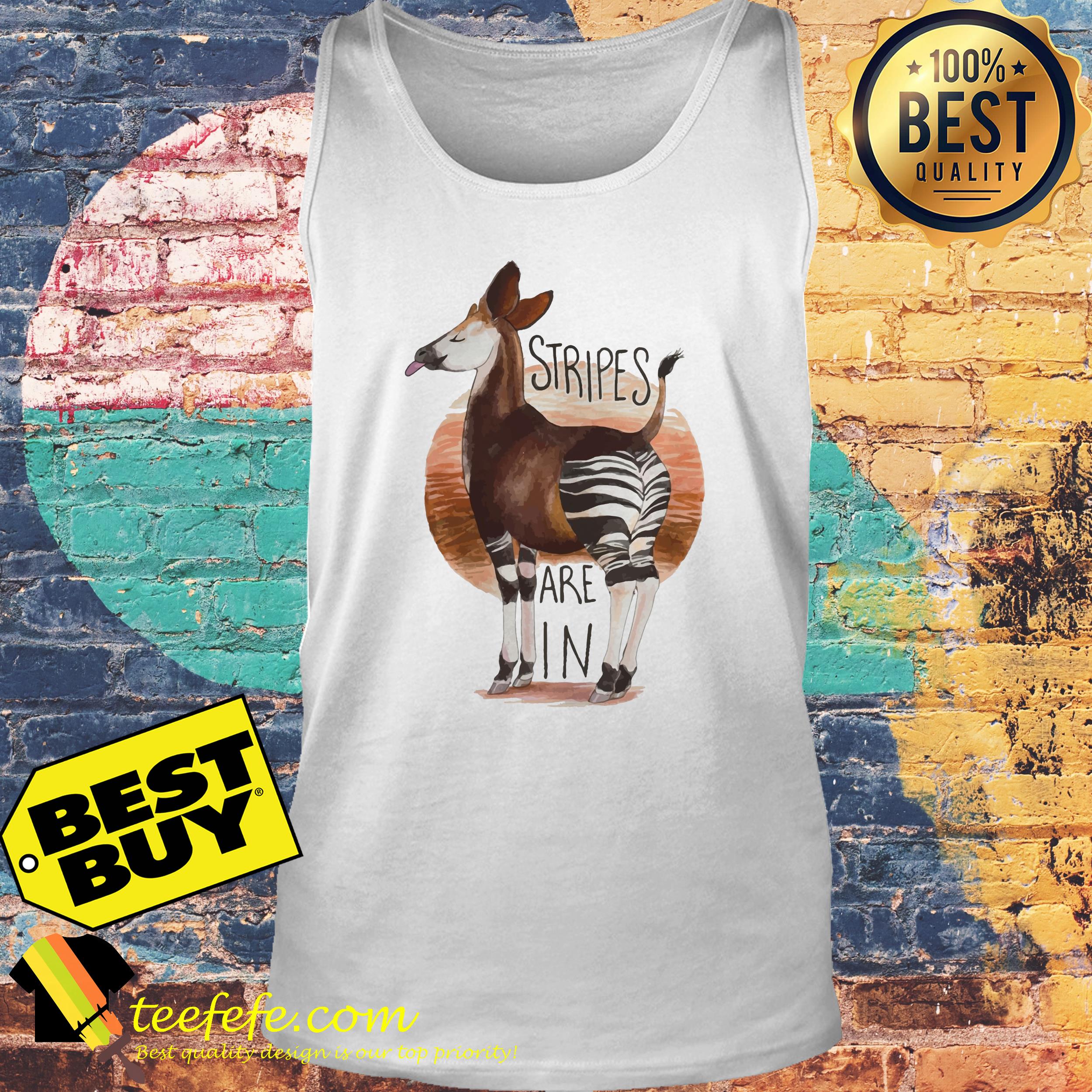 Poodlewool STRIPES are in zebra tank top