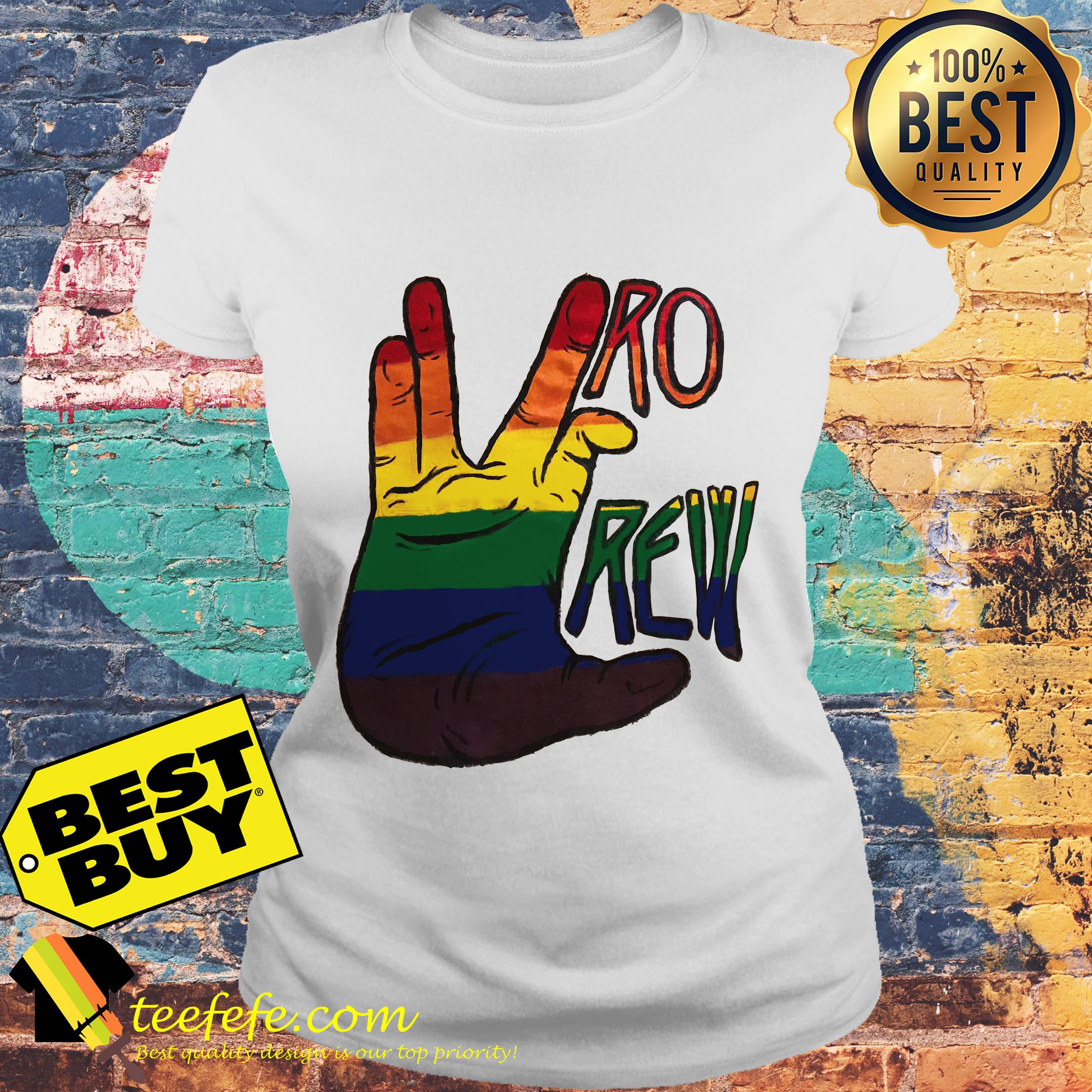 Vro Crew Signal LGBT ladies tee