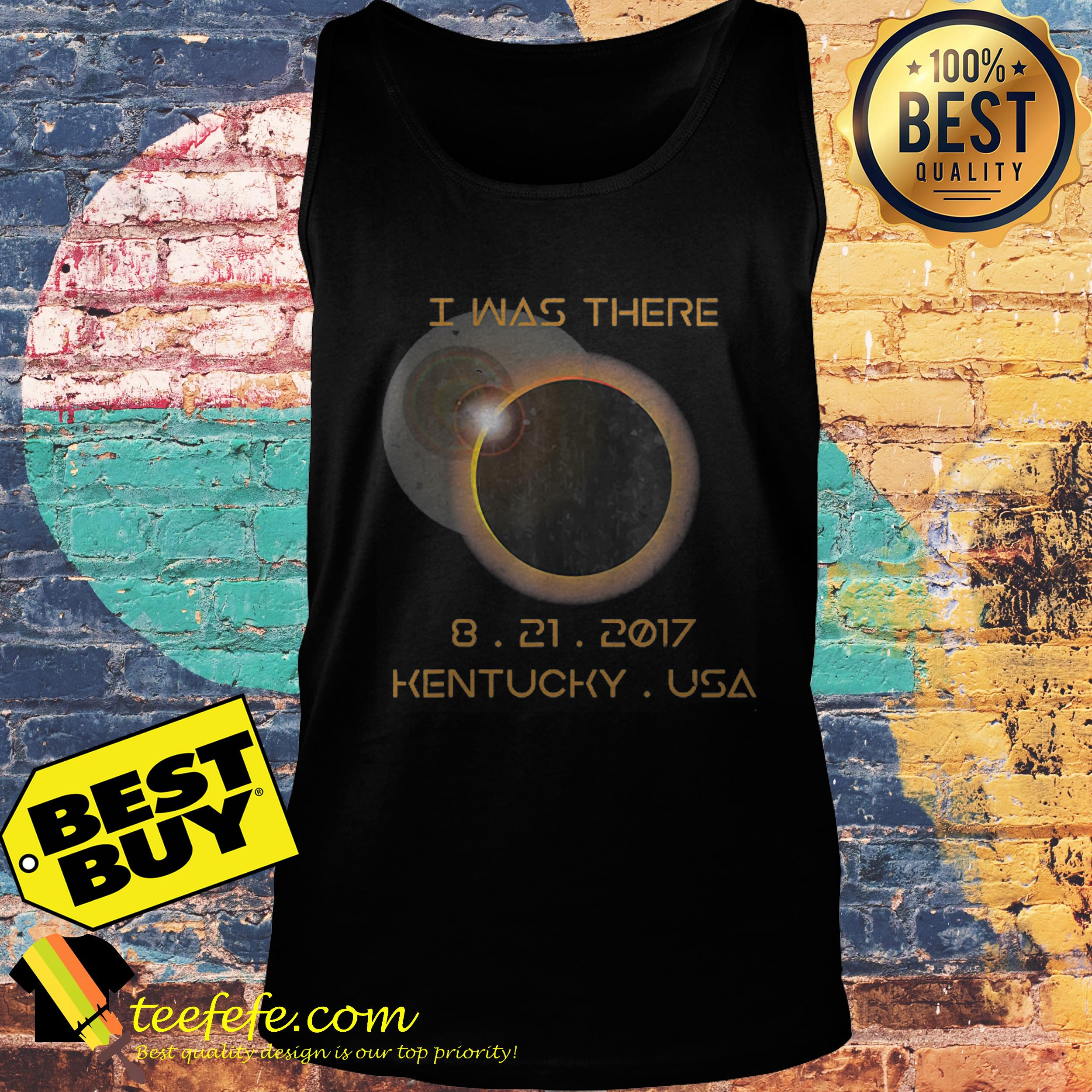 I Was There 8 21 2017 Kentucky Solar eclipse tank top