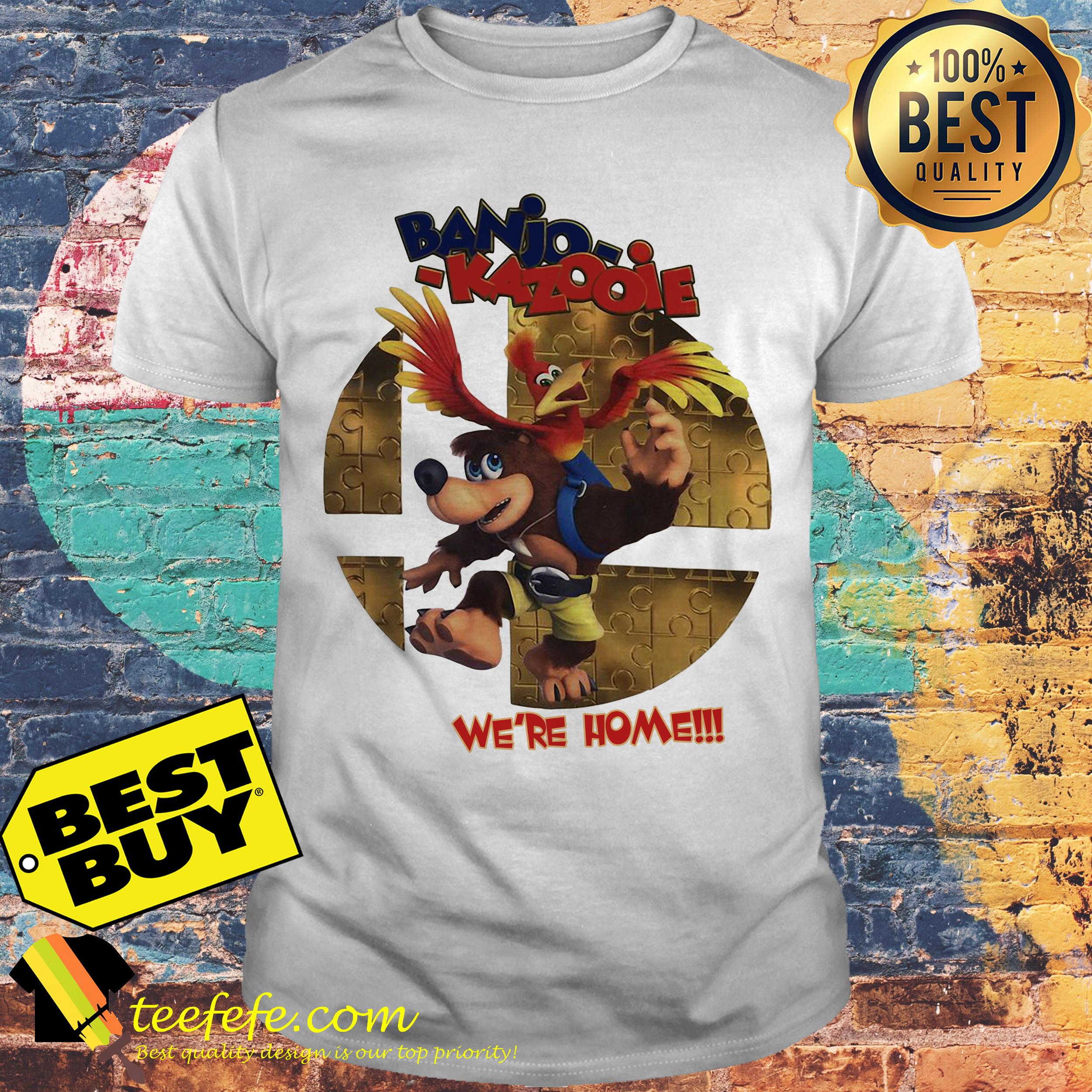 Banjo Kazooie we're home shirt