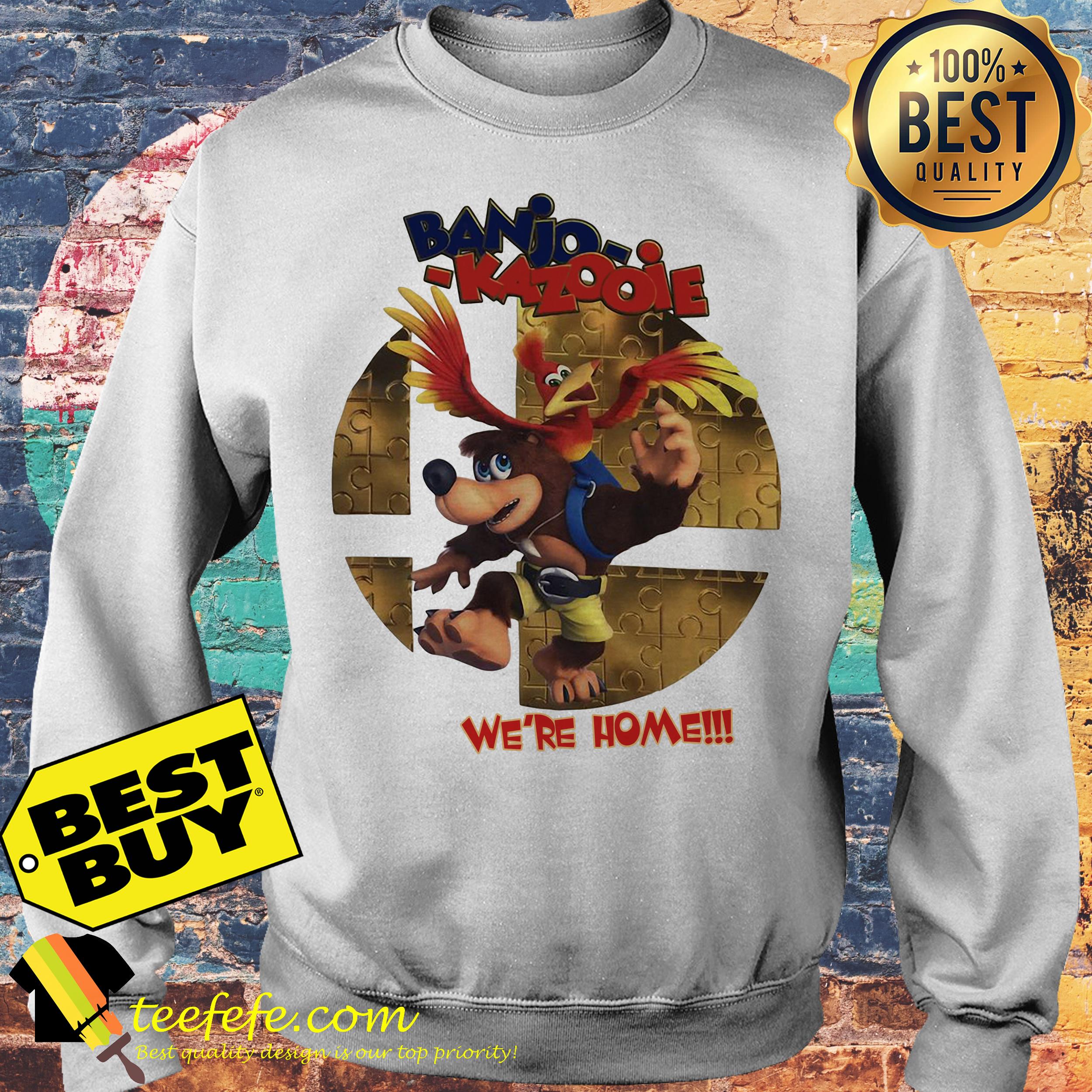 Banjo Kazooie we're home sweatshirt