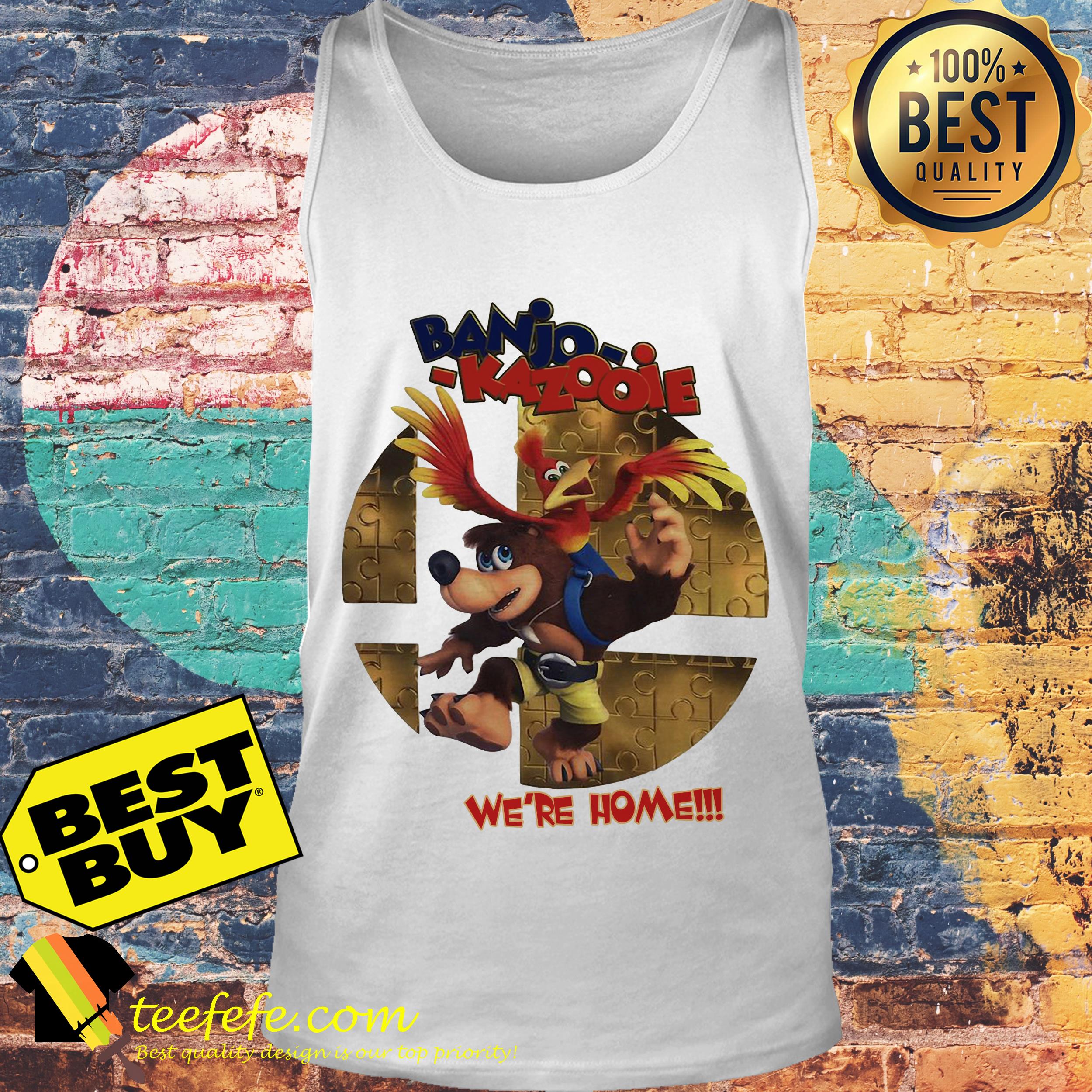 Banjo Kazooie we're home tank top
