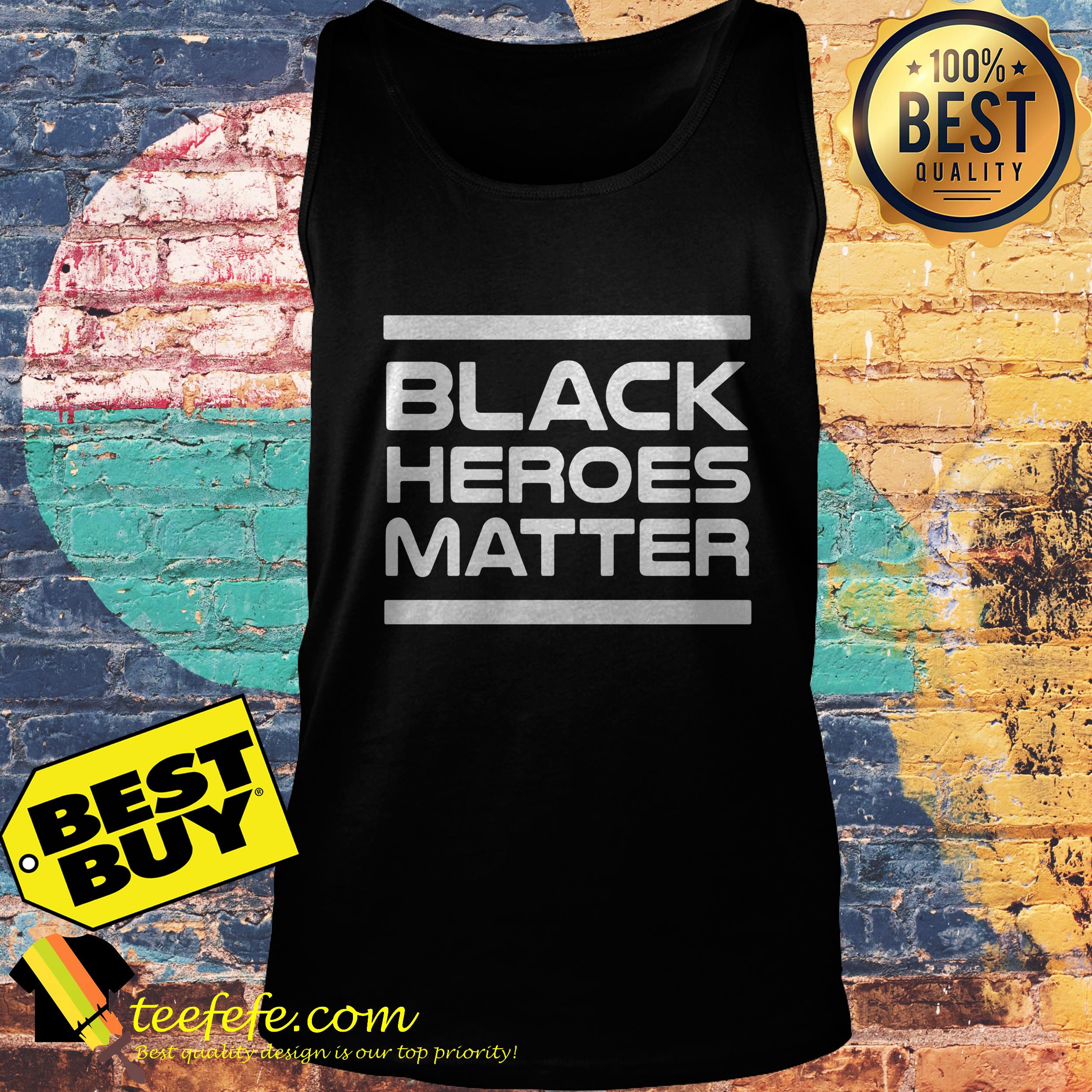 BHM black heroes matter tank top