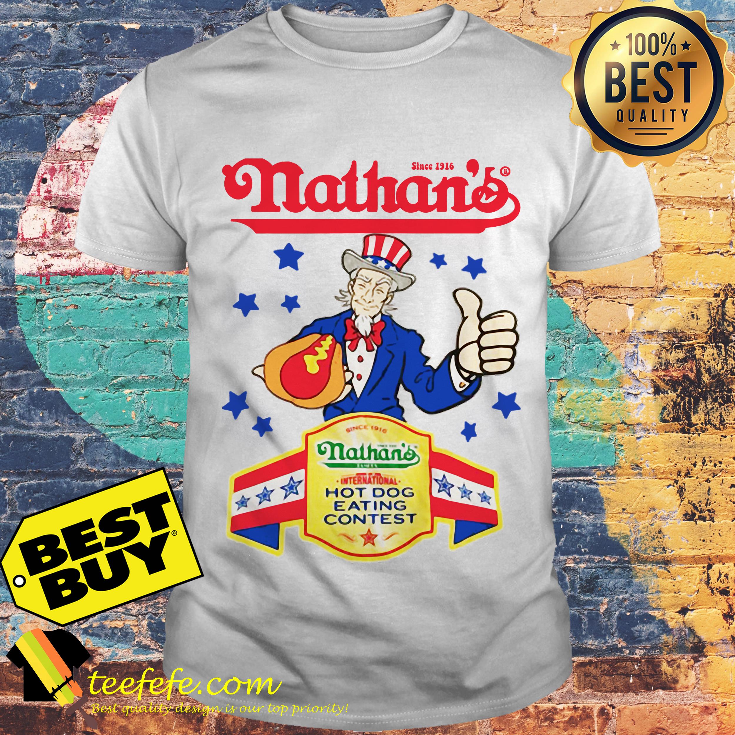 Cool Nathan's hot dog eating contest 2016 shirt
