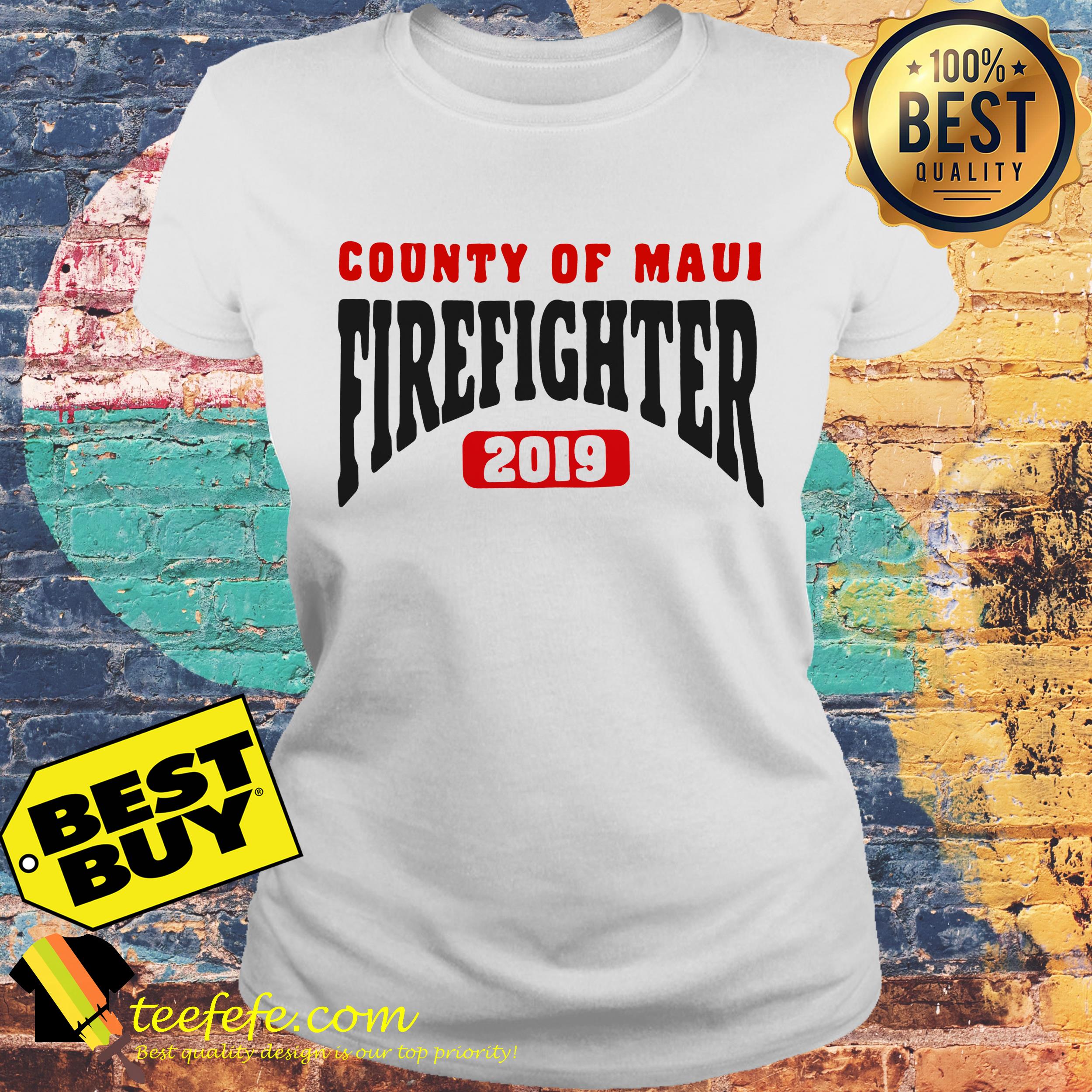 County of maui firefighter 2019 ladies tee