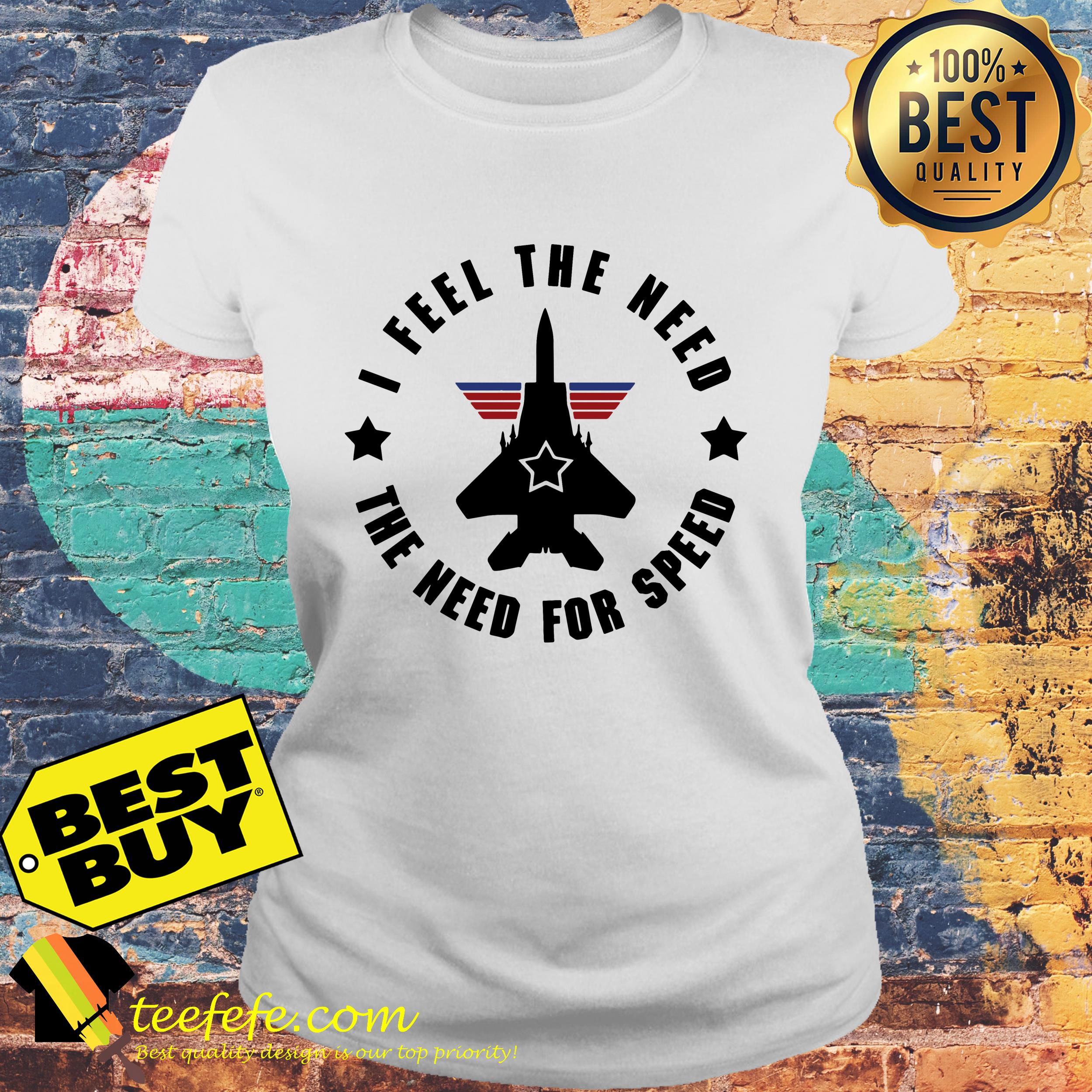 I feel the need the need for speed rocket ladies teeI feel the need the need for speed rocket ladies tee