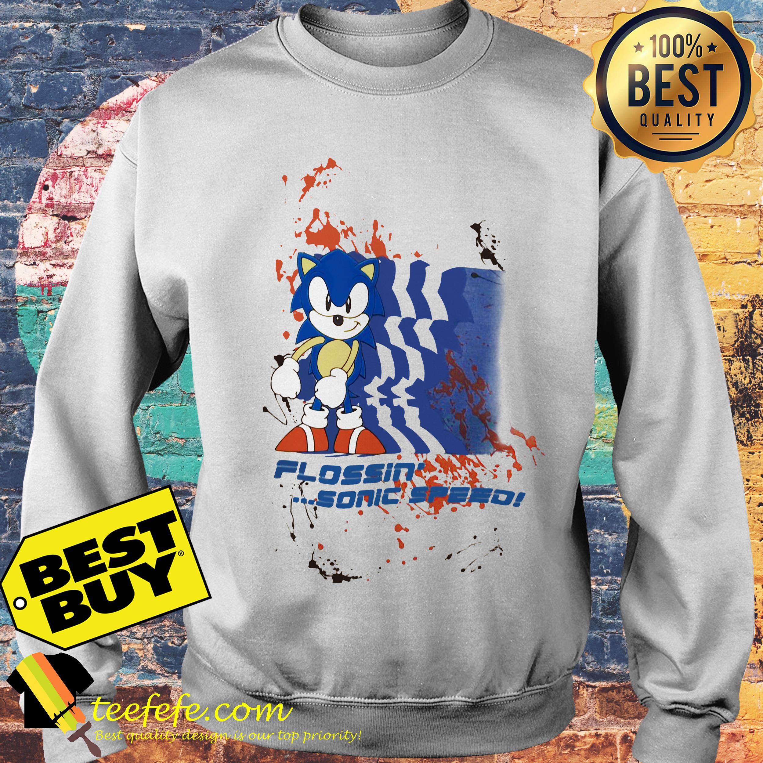 Flossin sonic speed sweatshirt