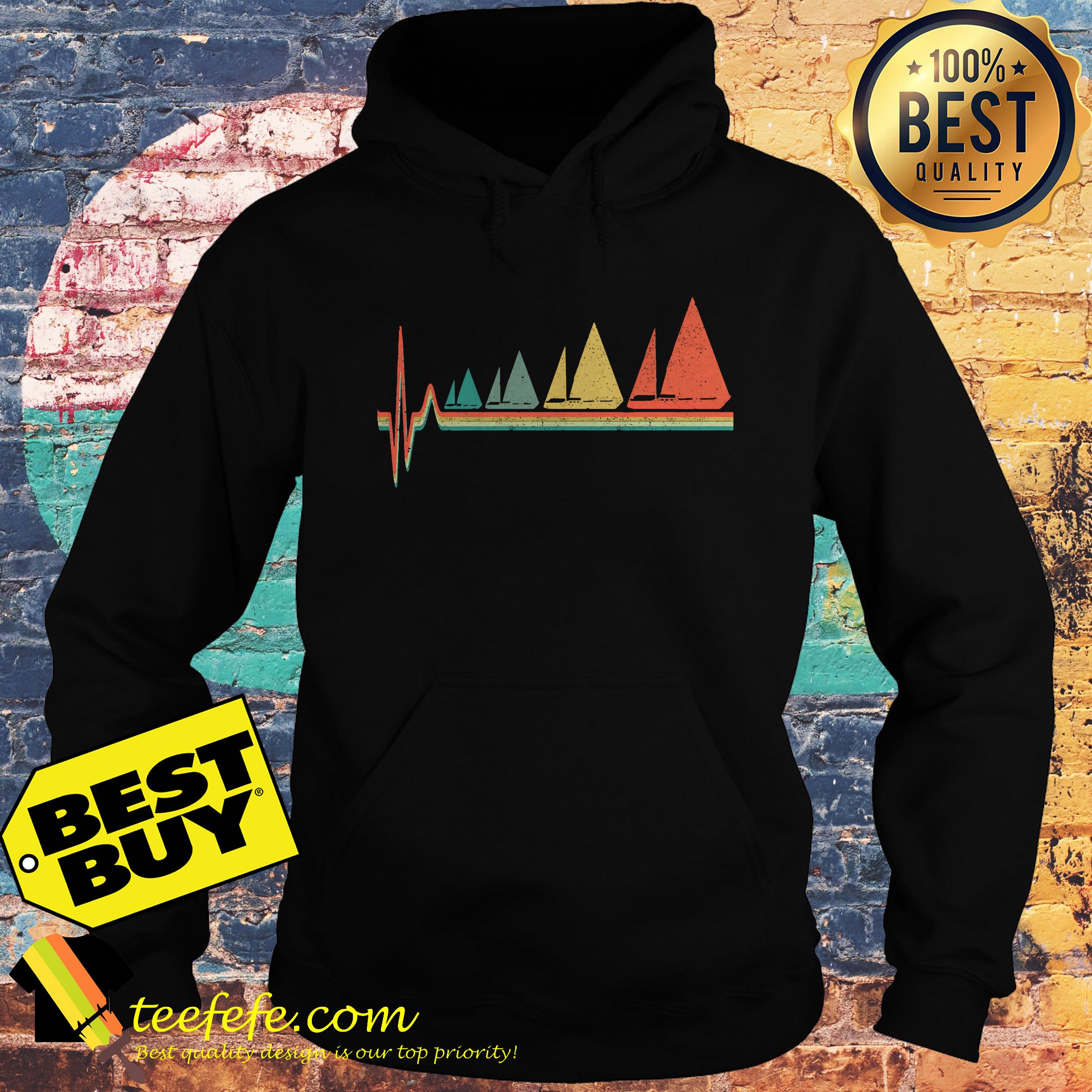 Geo Memphis Triangle pulse vintage hoodie