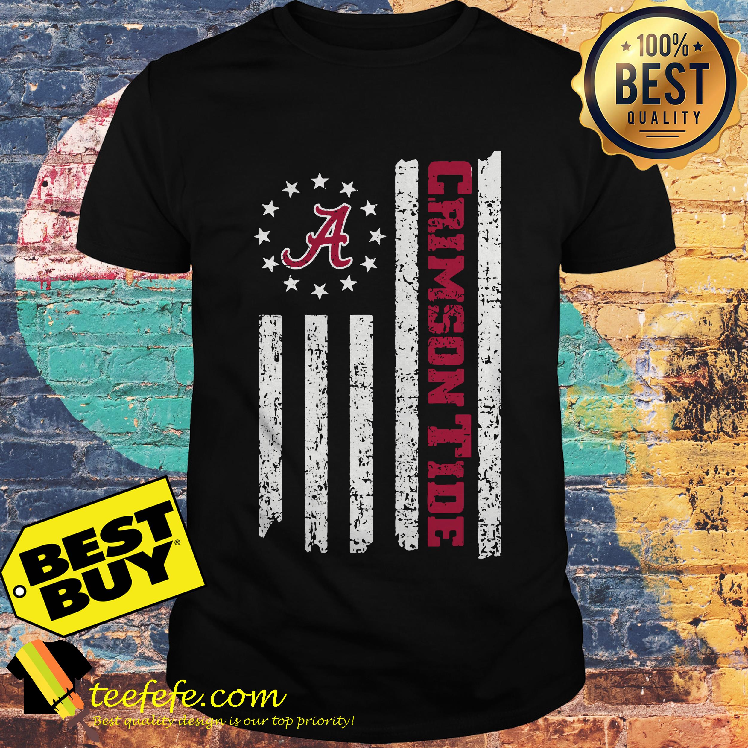 Hot betsy ross flag Alabama crimson tide 12 stars shirt