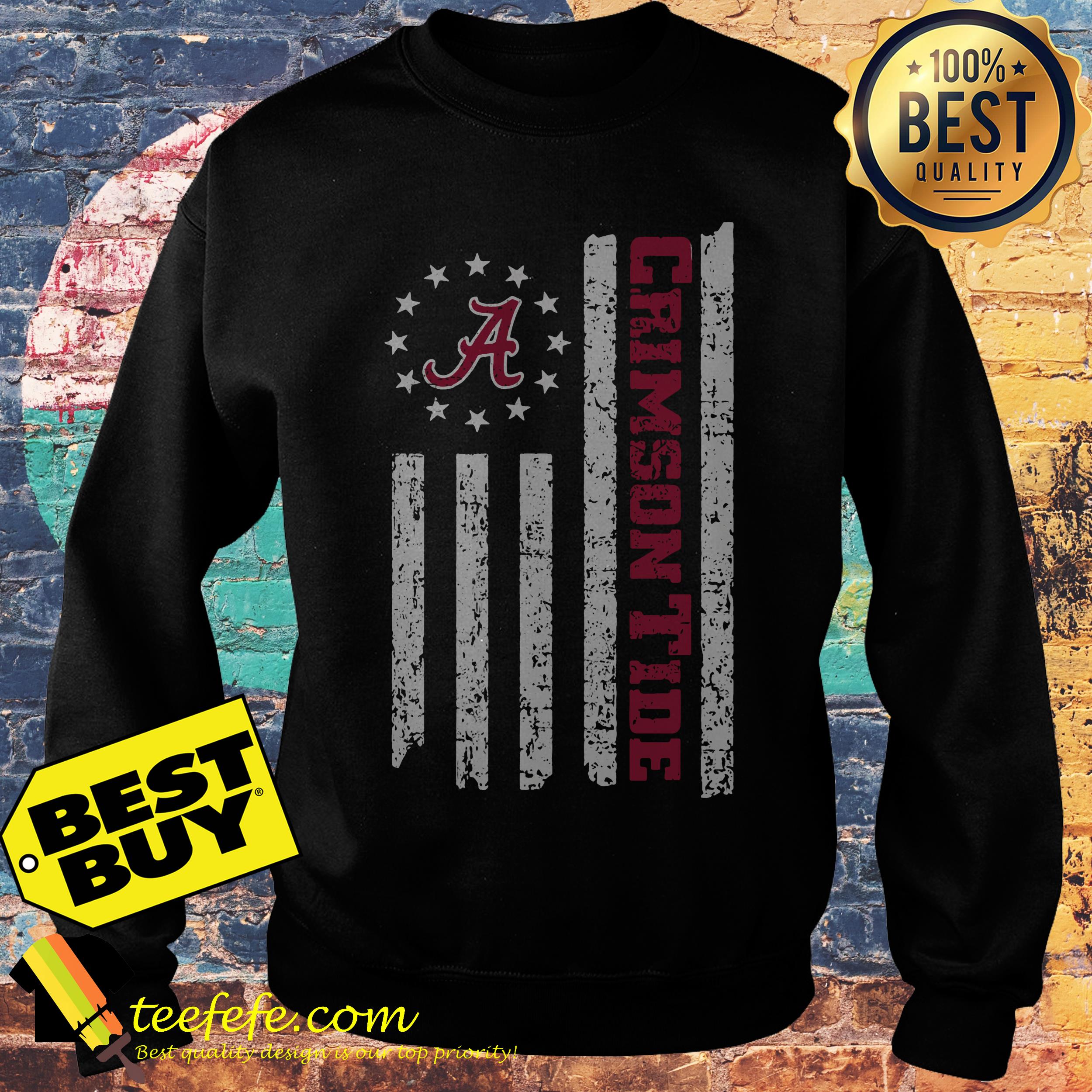 Hot betsy ross flag Alabama crimson tide 12 stars sweatshirt