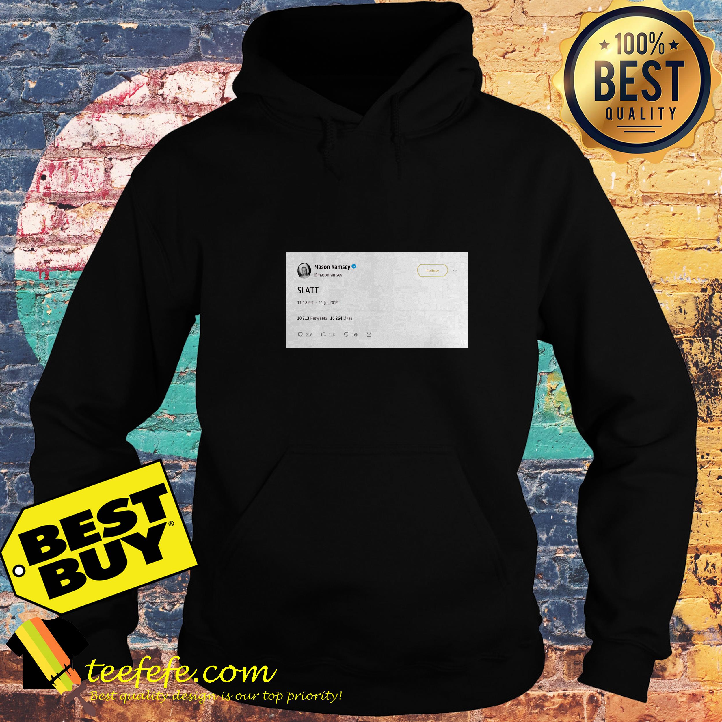 Mason Ramsey on twitter slatt hoodie