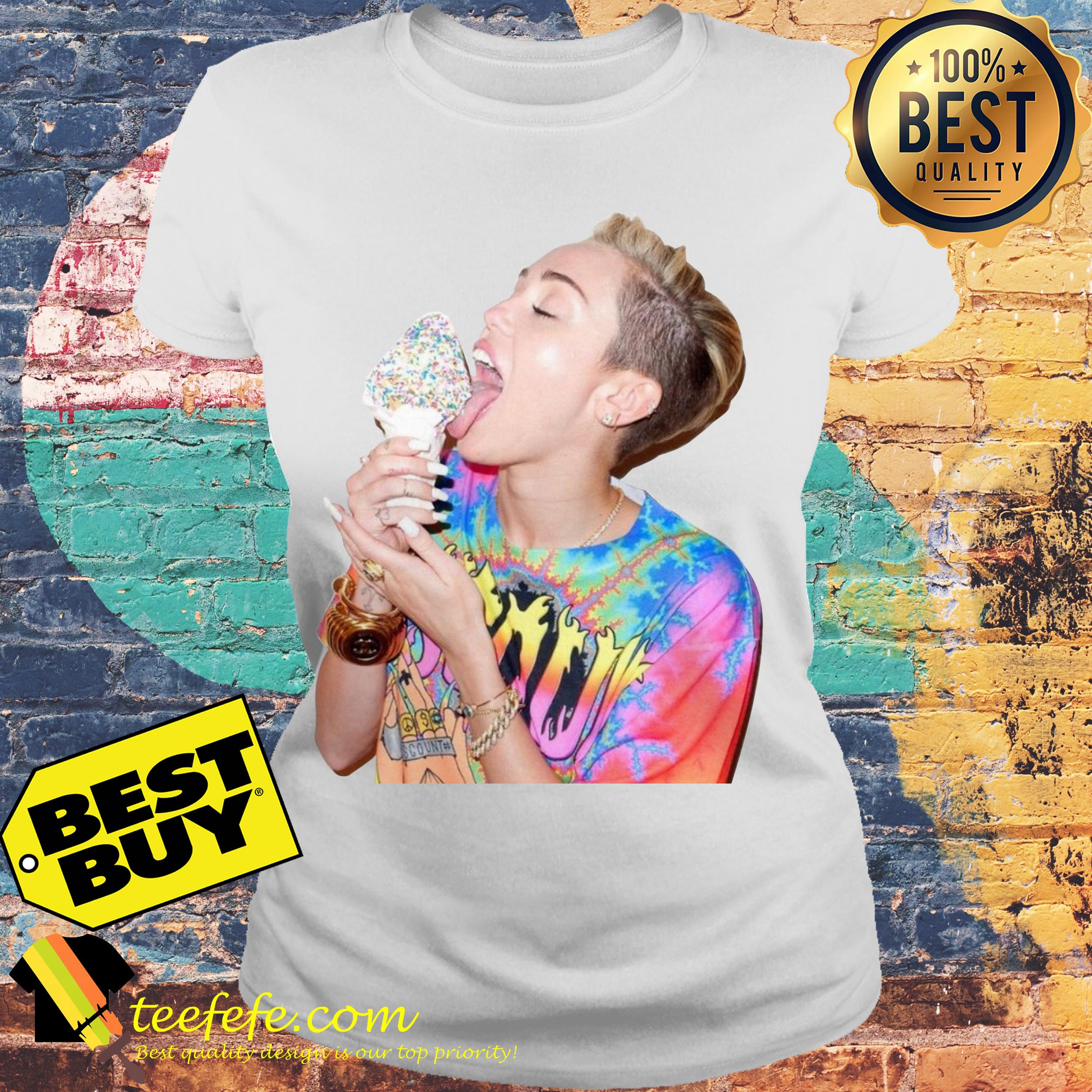 Miley Cyrus ice cream ladies tee