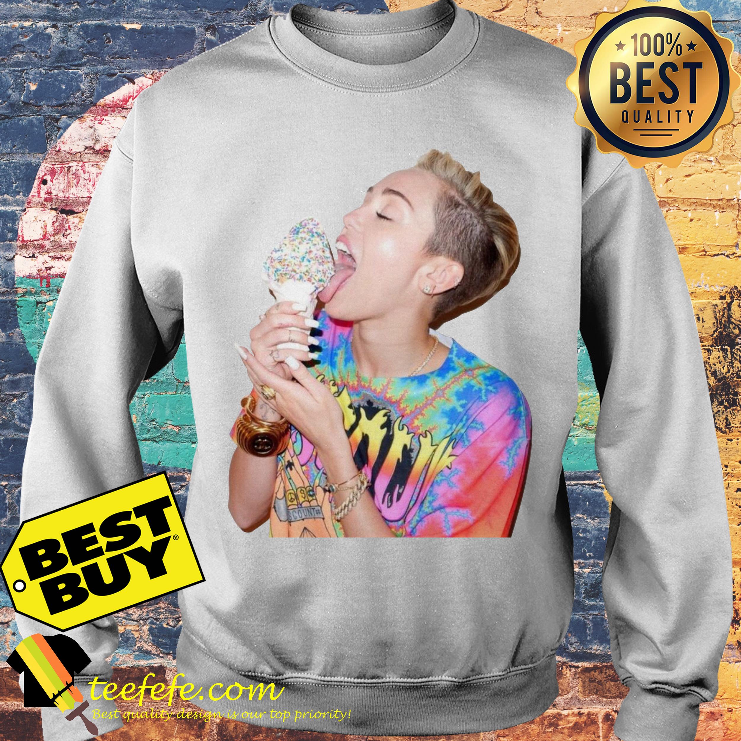 Miley Cyrus ice cream sweatshirt