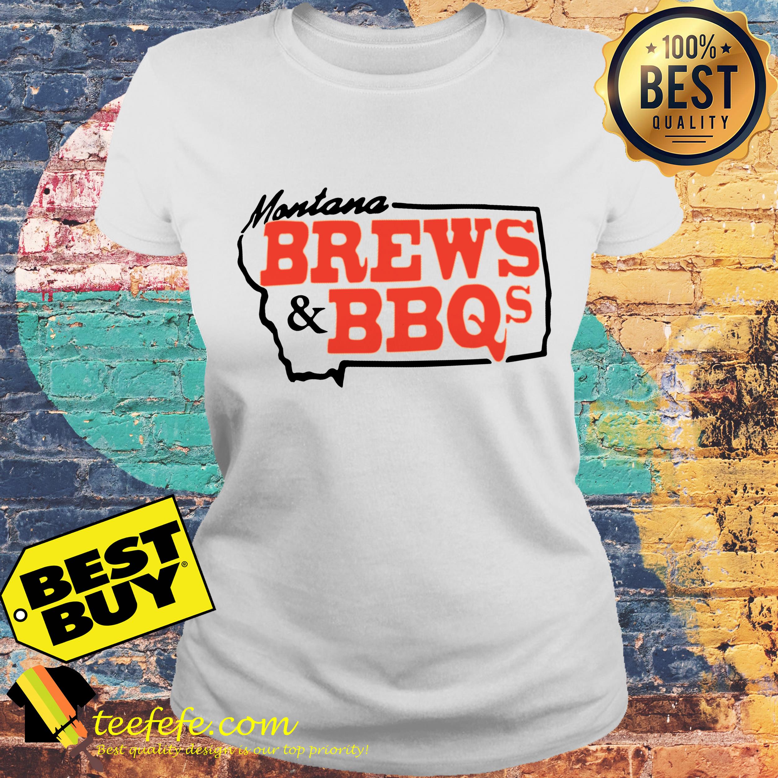 Montana brews & bbq ladies tee