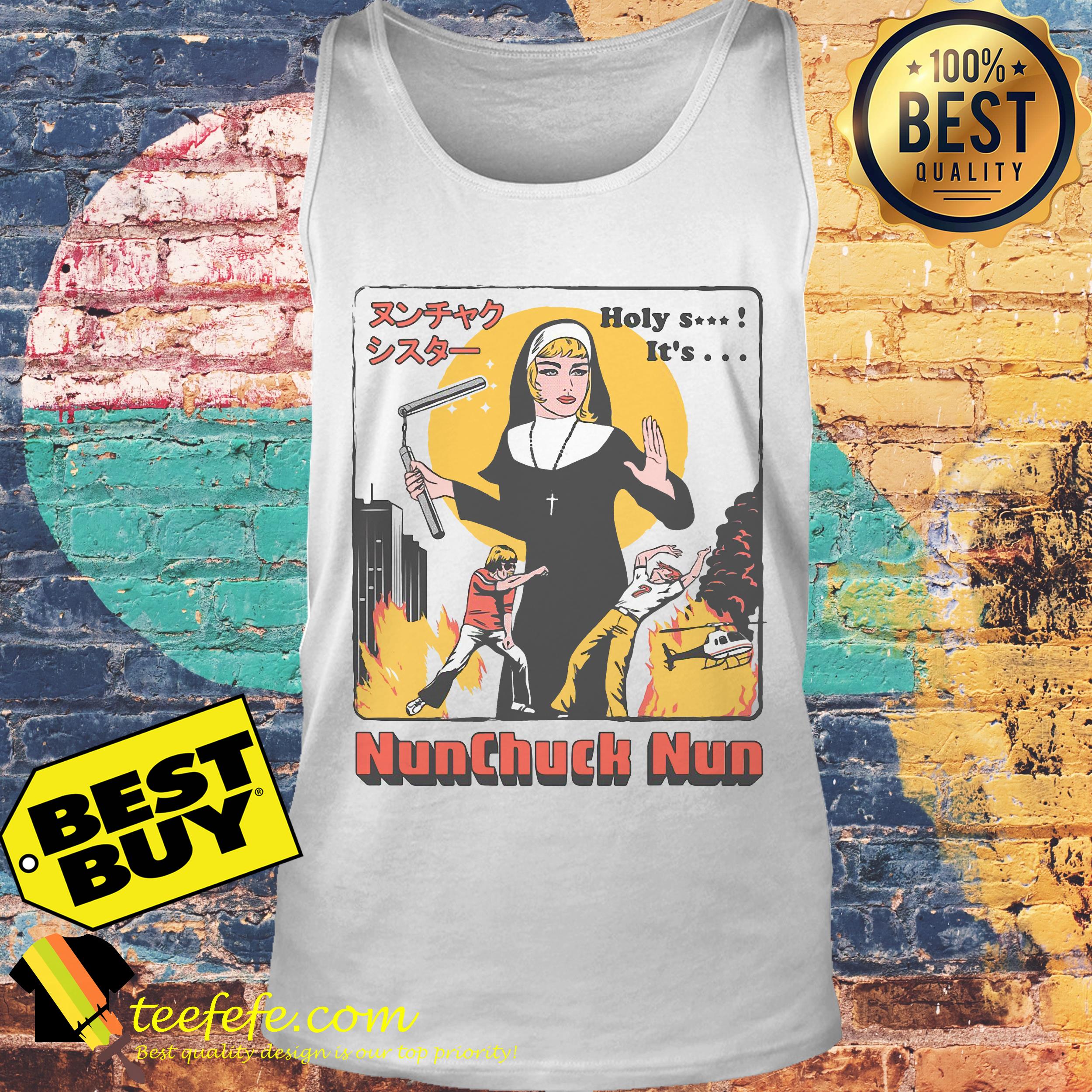 Nunchuck Nun Tarantino tank top
