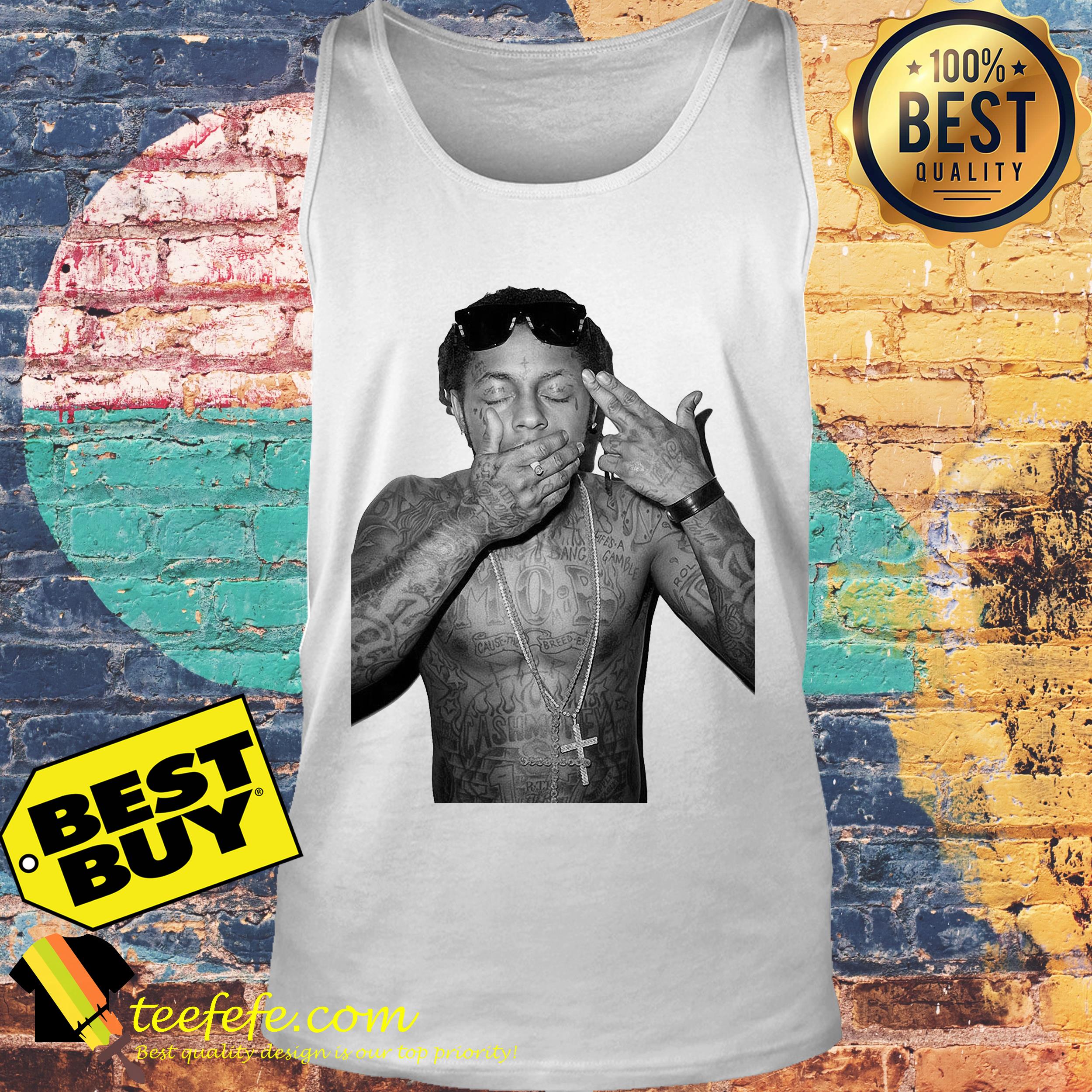 OEM lil wayne free weezy young money cd hip hop rebirth tattoo tank top
