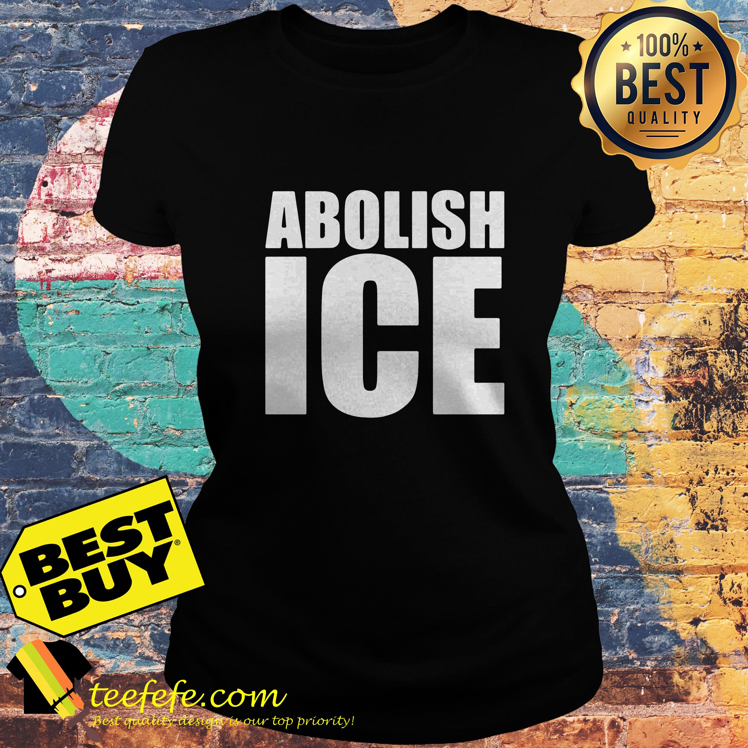 Official Abolish ice immigration ladies tee