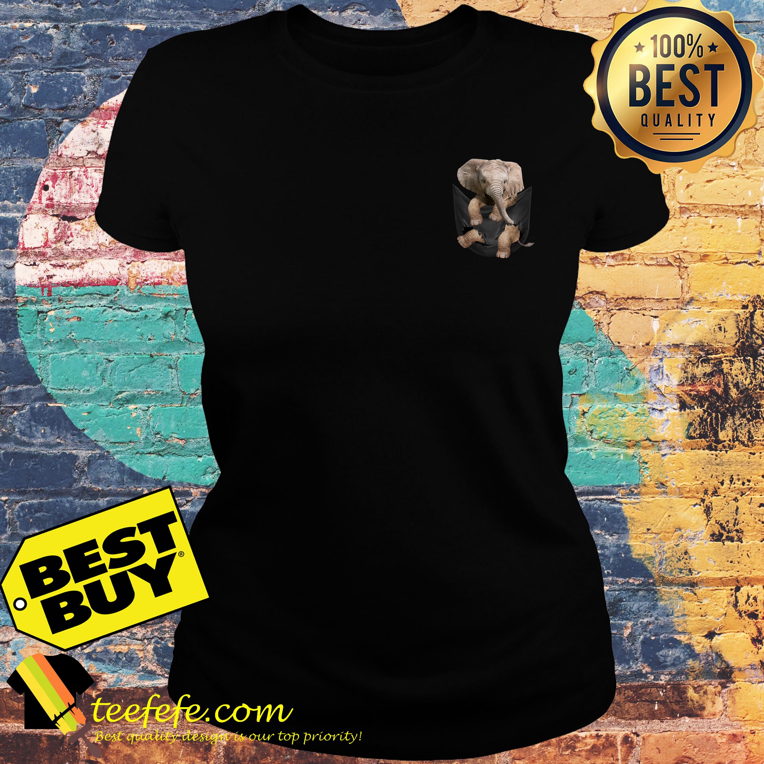 Official Elephant in a pocket ladies tee