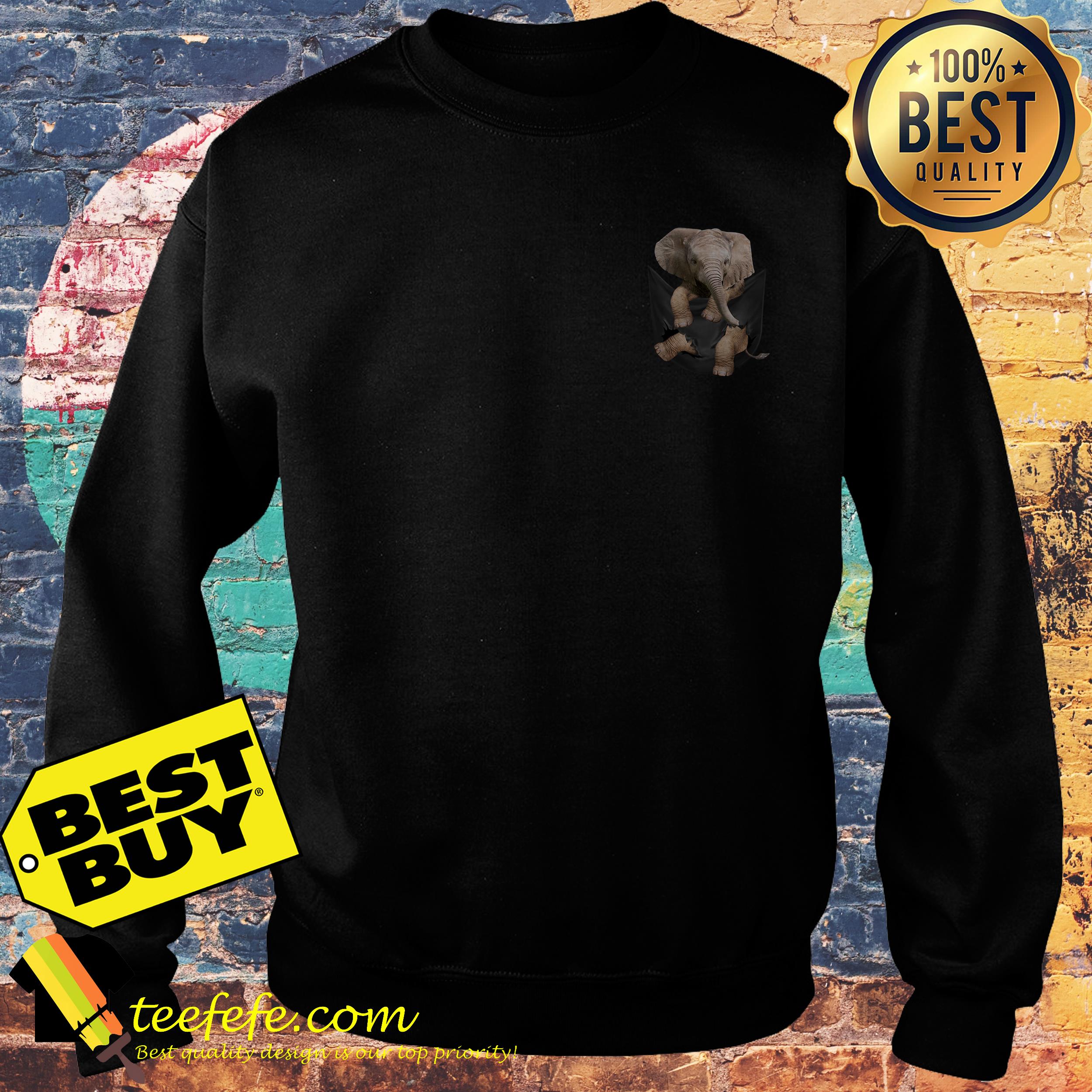 Official Elephant in a pocket sweatshirt