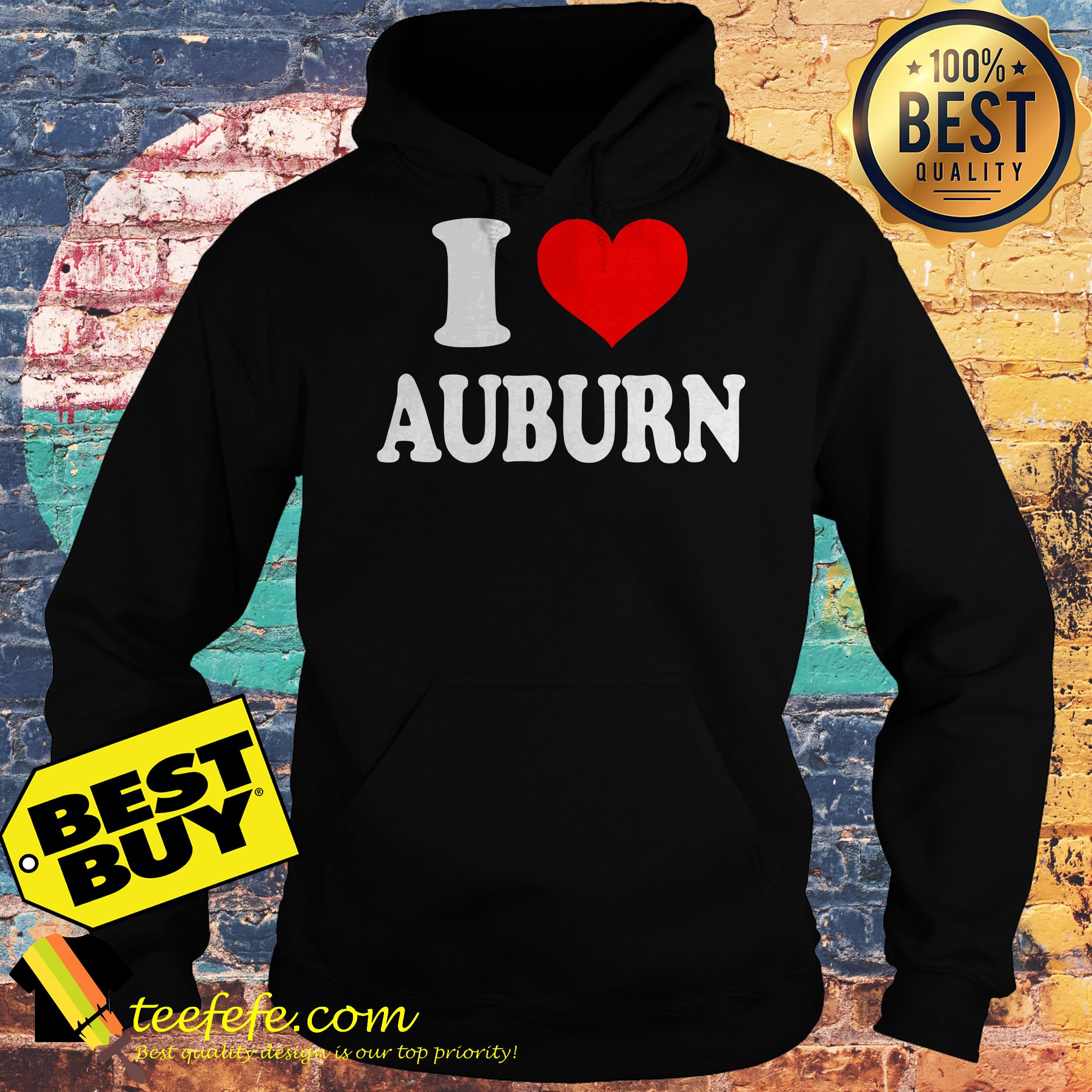Official I love auburn hoodie