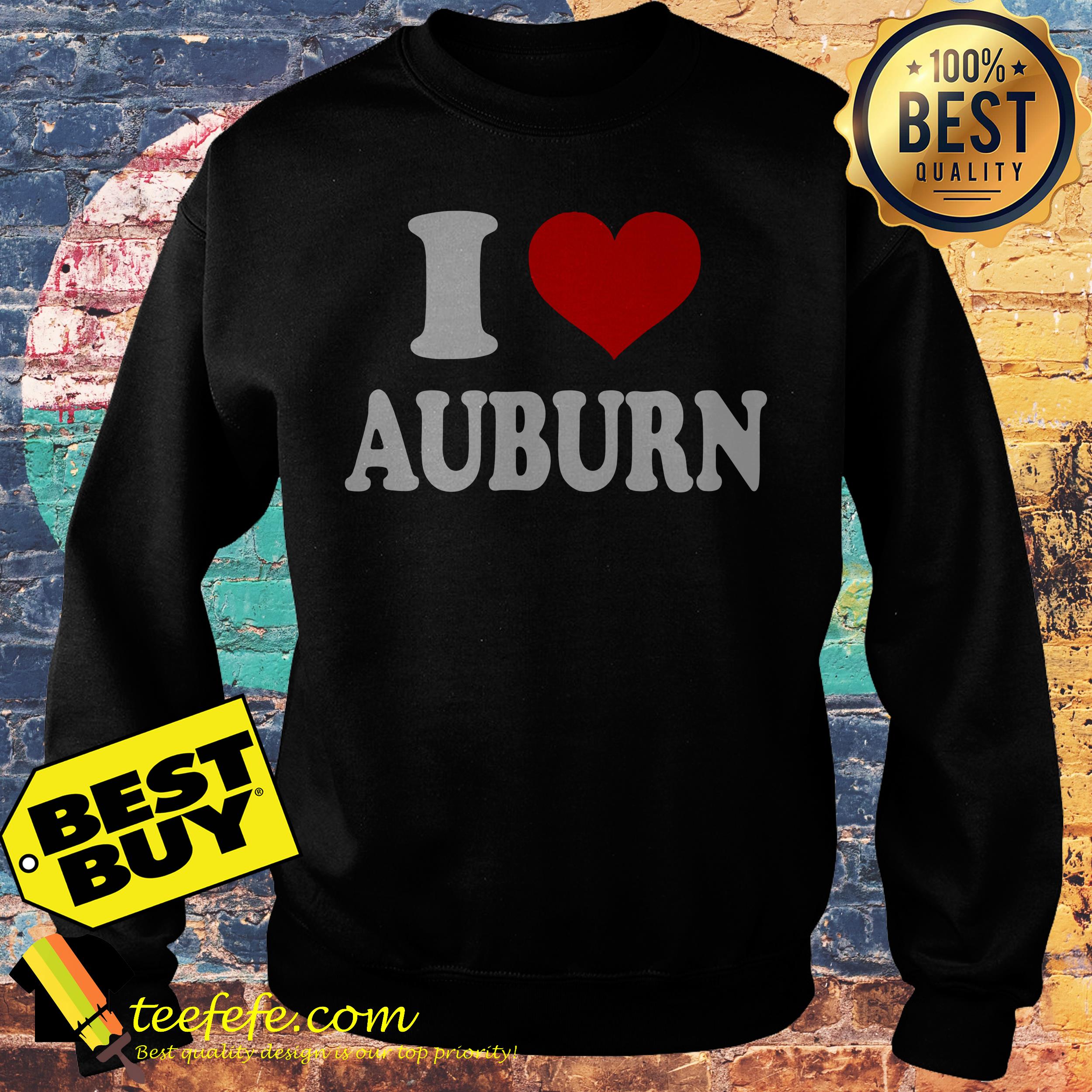 Official I love auburn sweatshirt