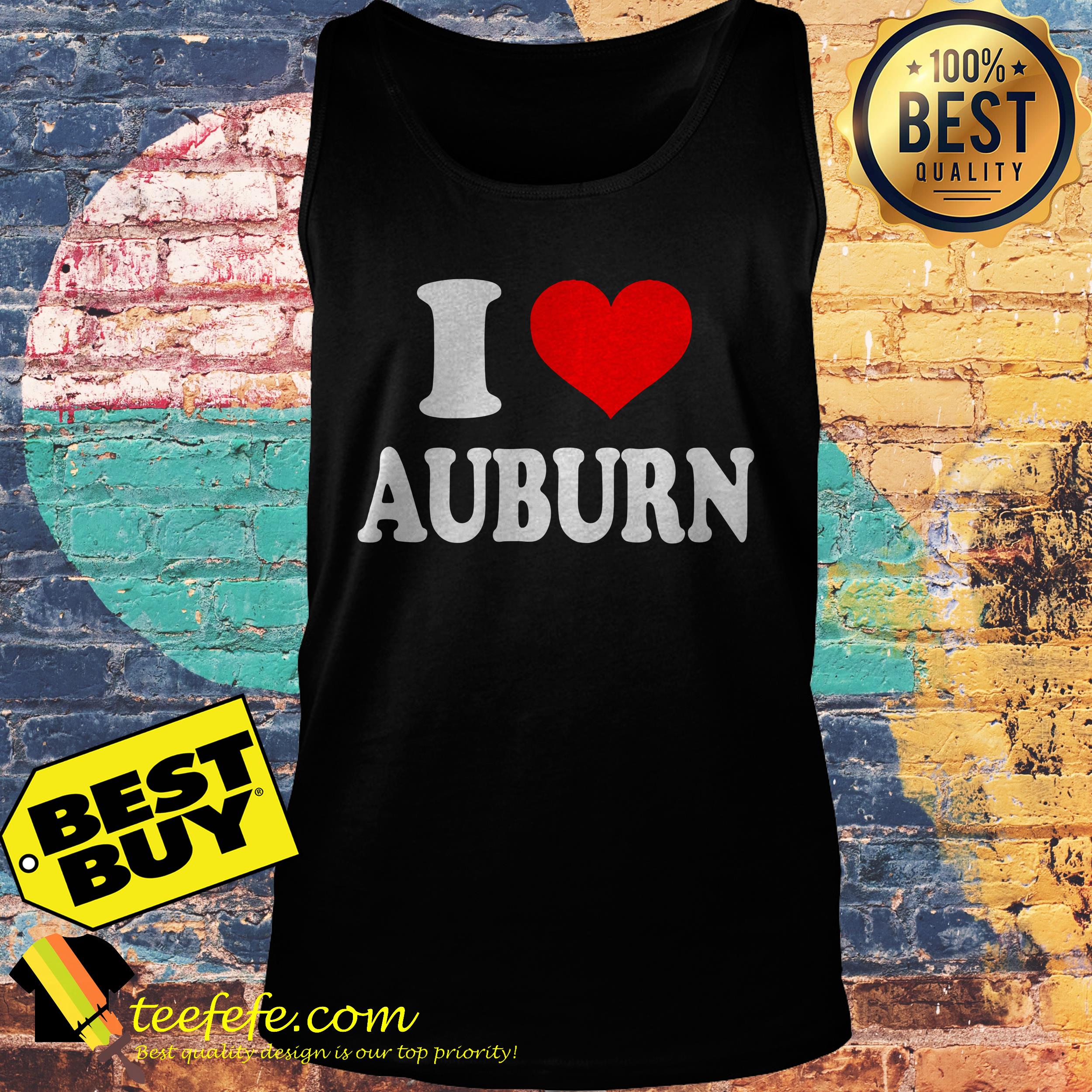 Official I love auburn tank top