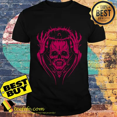 Omega black Death skullcap shirt
