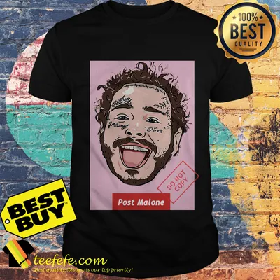Post Malone graphic art shirt