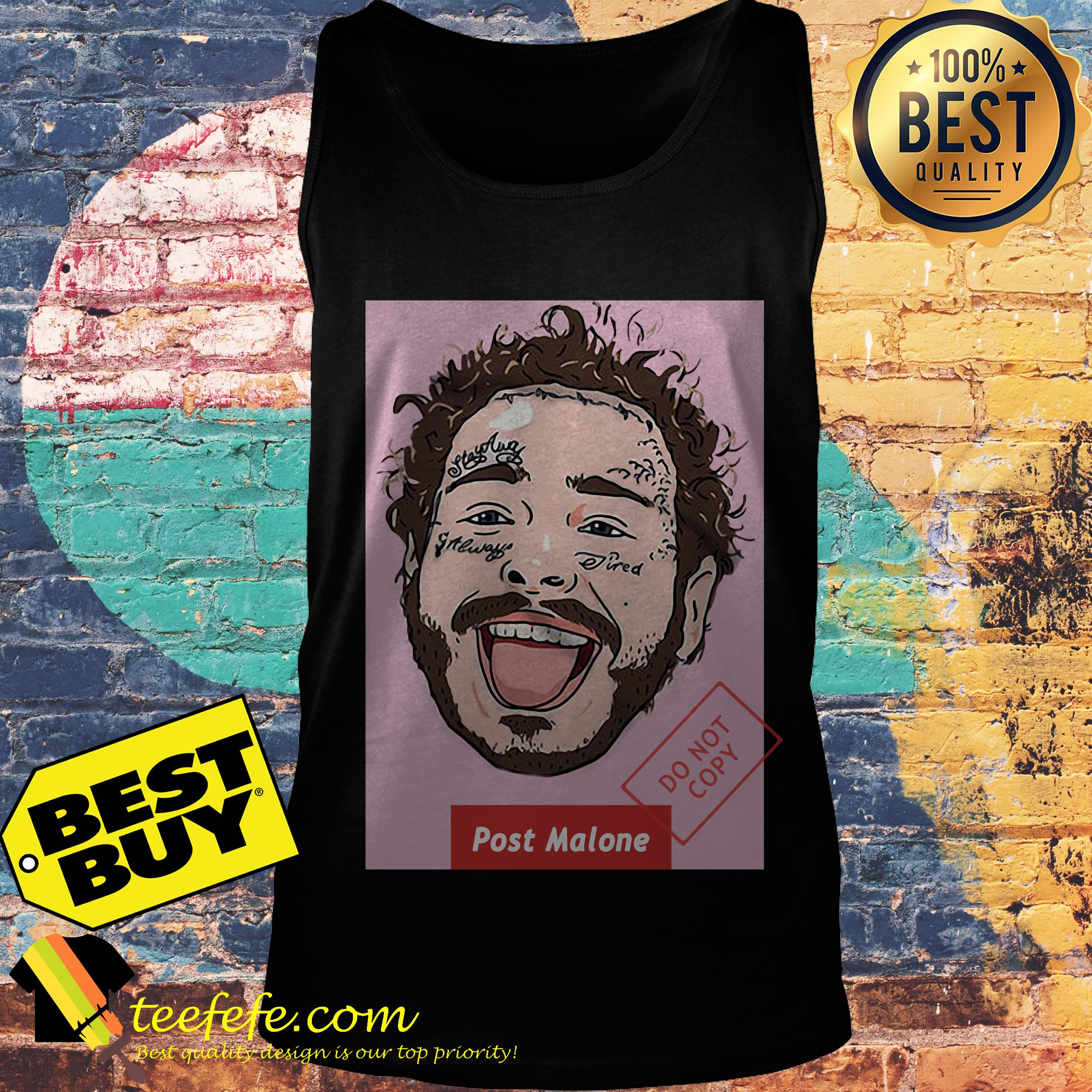 Post Malone graphic art tank top