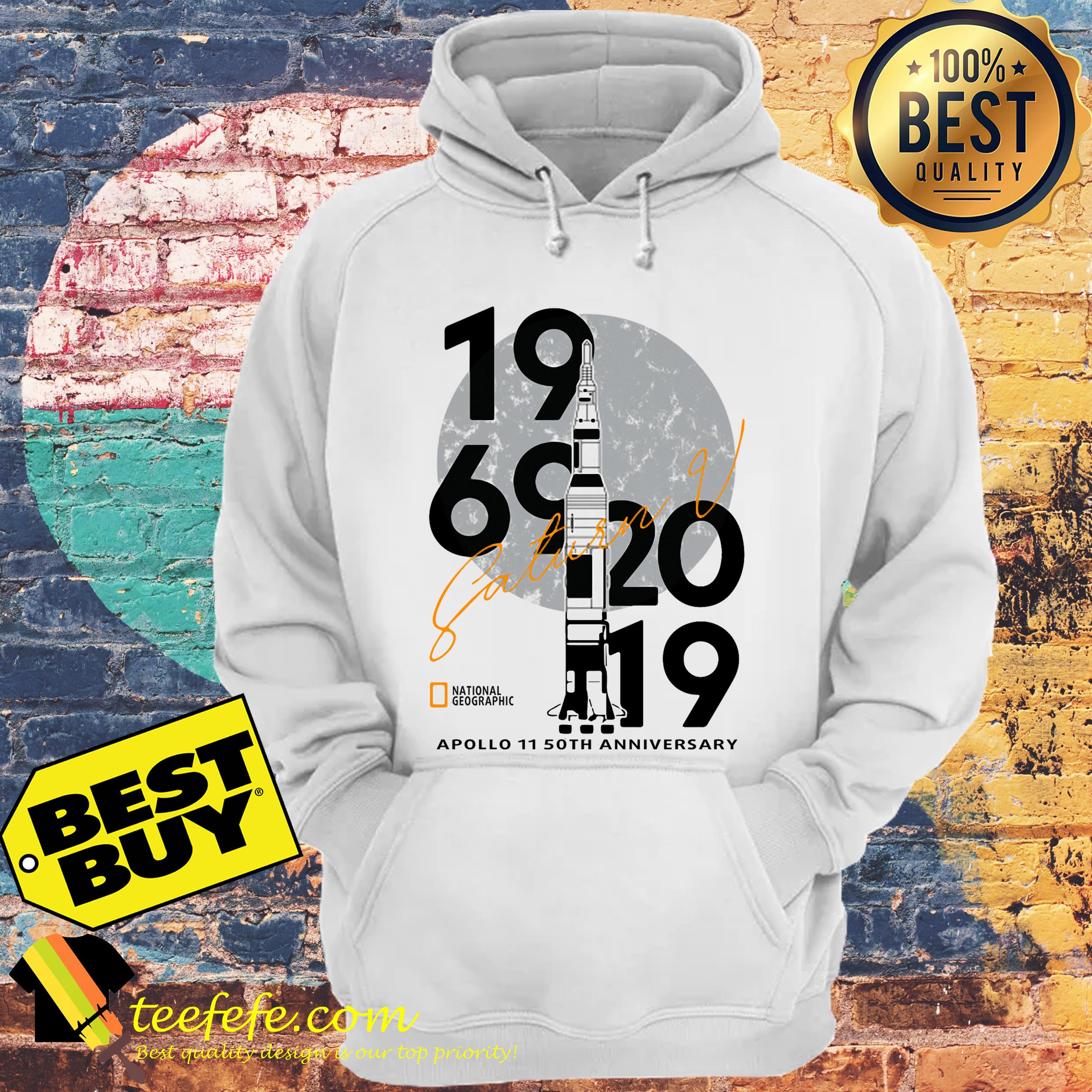 Pretty apollo 11 50th anniversary NASA saturn v rocket hoodie