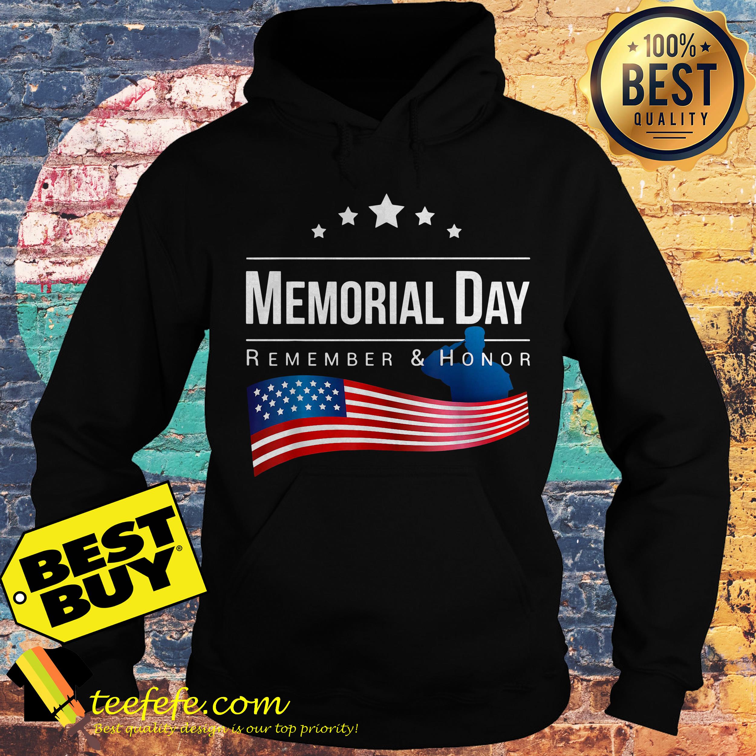 Remember and Honor Memorial Day 2019 hoodie