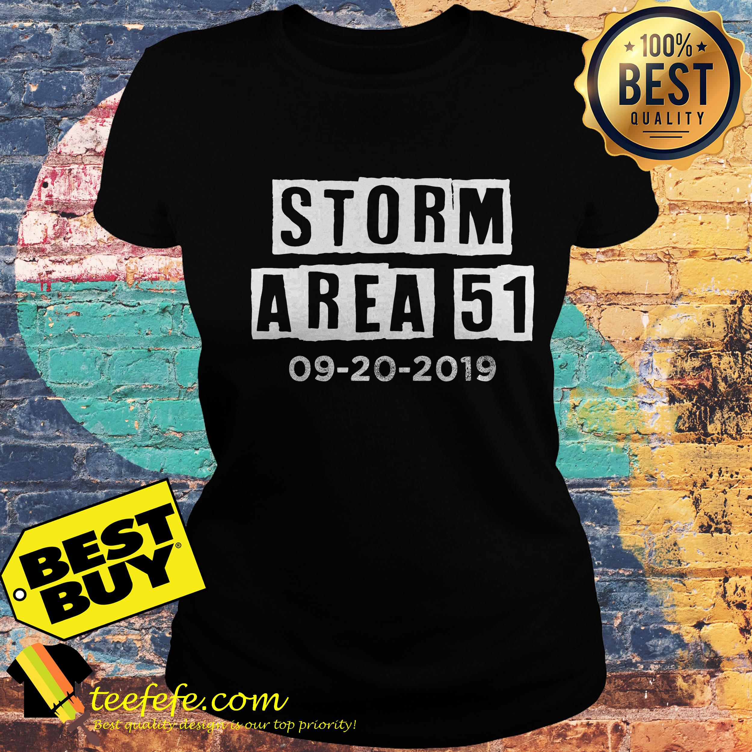 Storm Area 51 Raid 09-20-2019 ladies tee