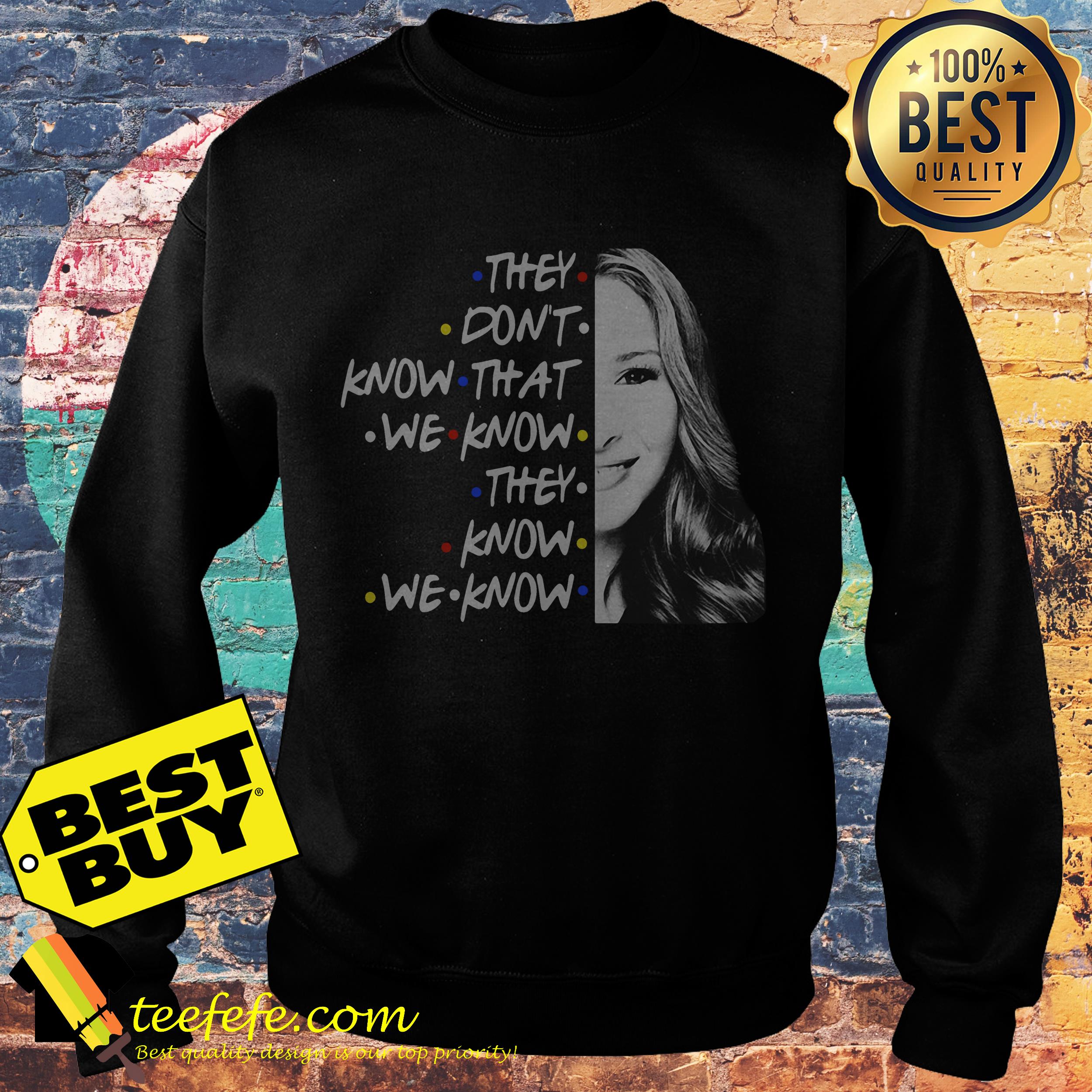 They don’t know that we know they know we know sweatshirt