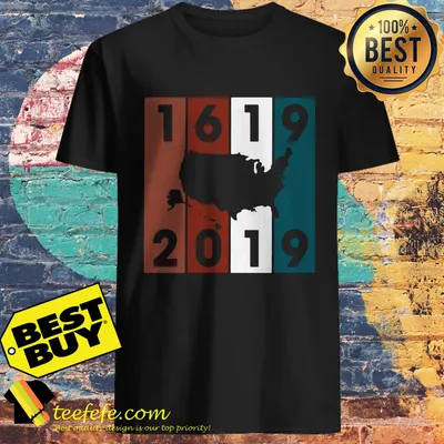 1619-2019 USA Map Crewneck shirt