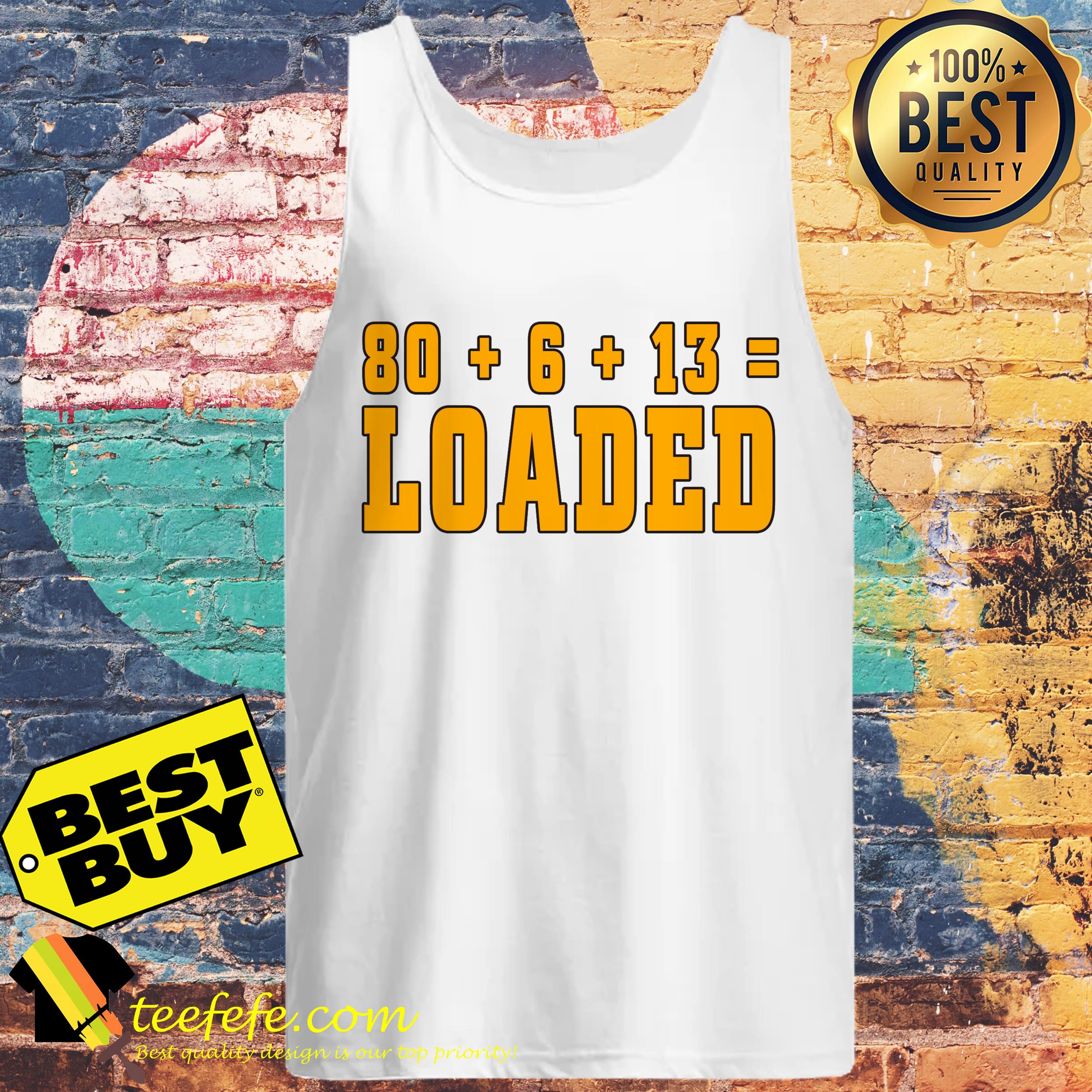 80 + 6 +13 = LOADED Baker Mayfield-Cleveland Browns tank top