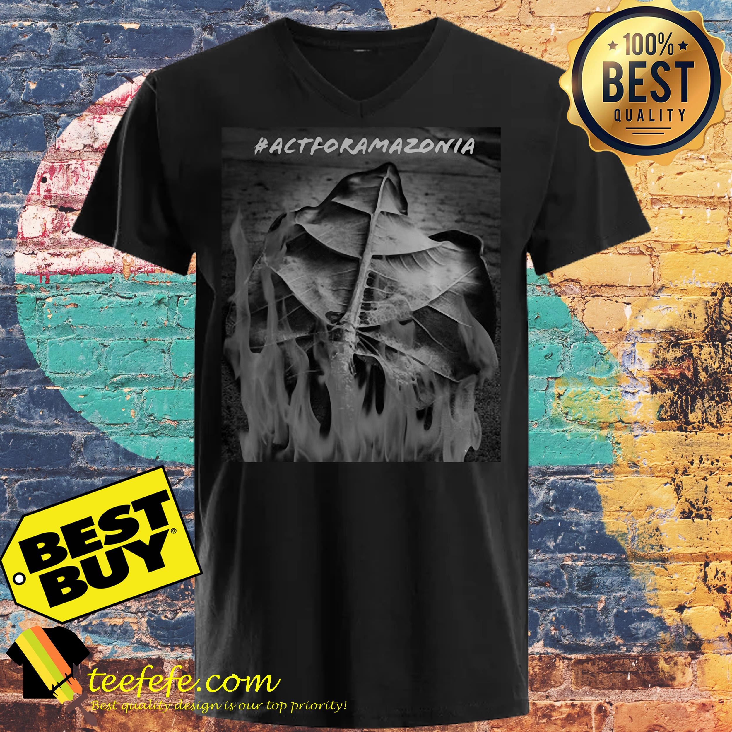 Act For Amazonia Protest Save Amazon Forest ladies tee