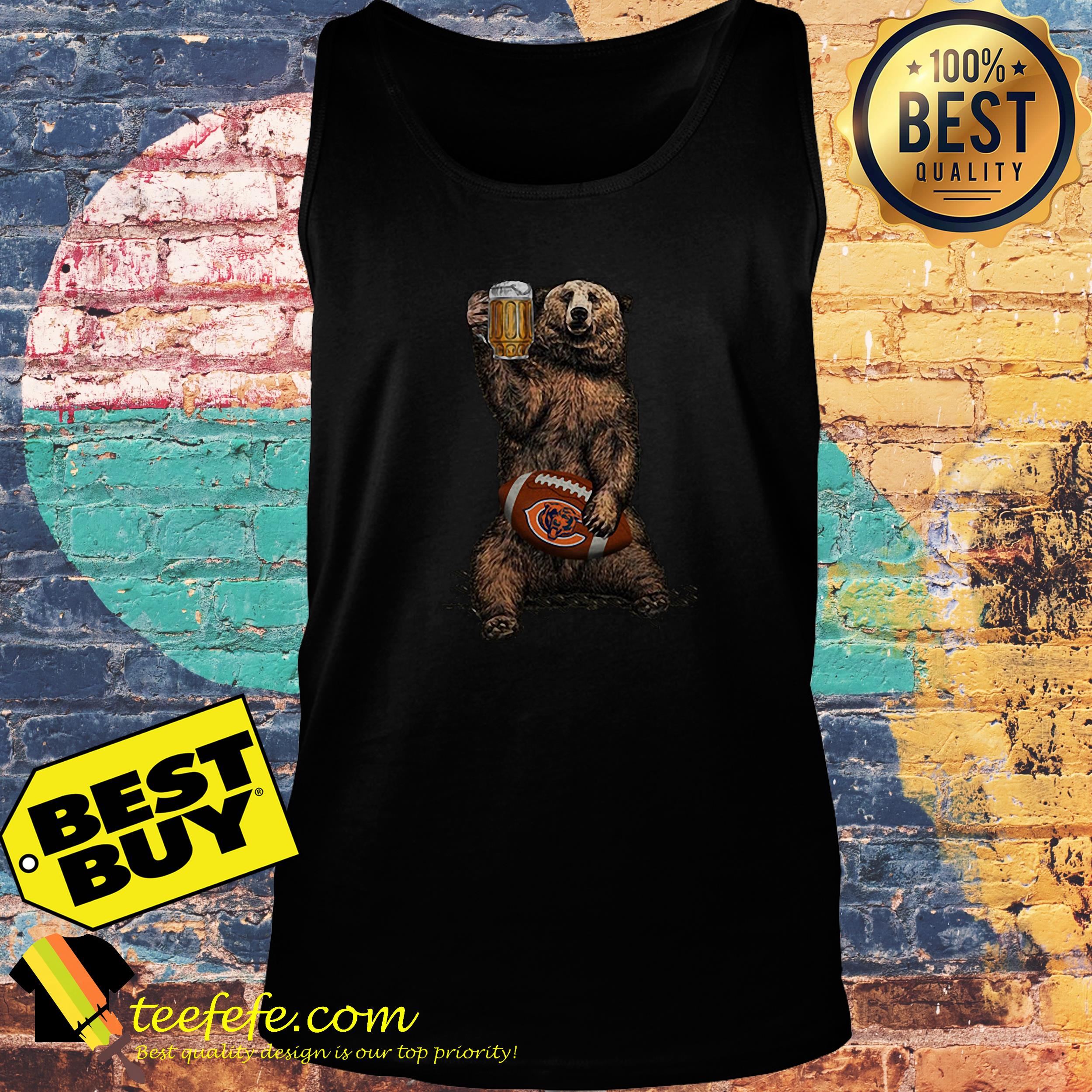 Beer Bear Chicago Bears tank top