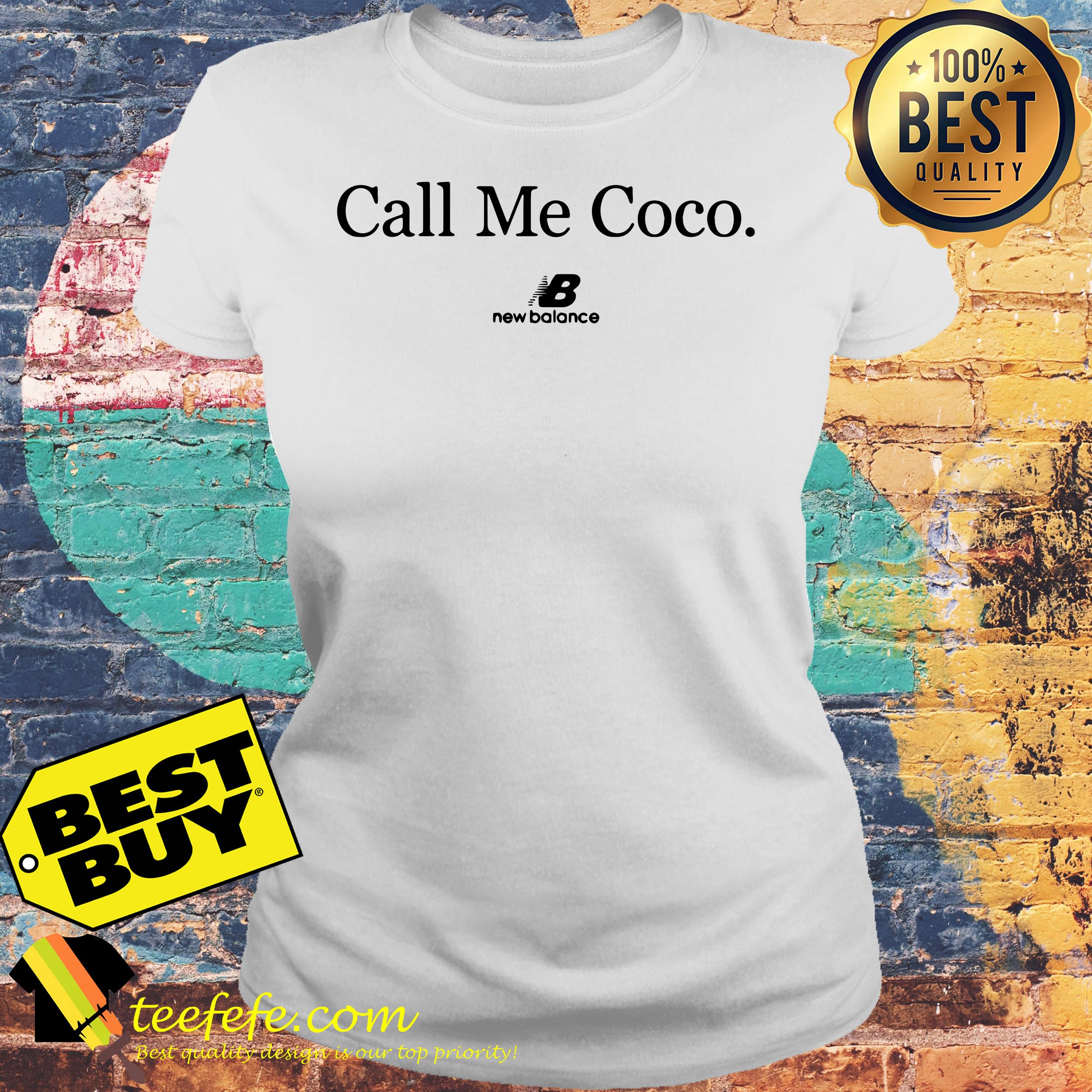 Call me coco new Balance ladies tee