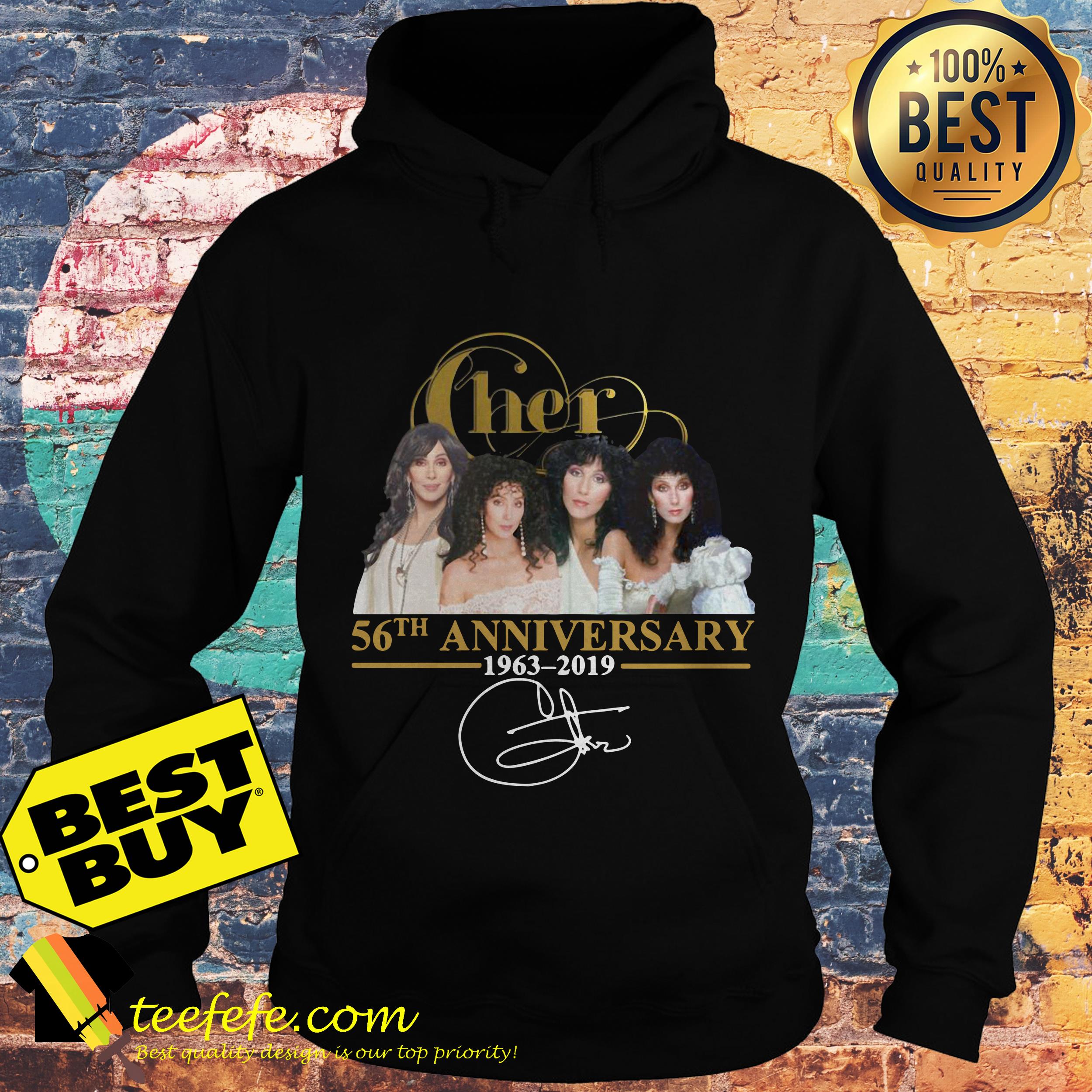 Cher 56th Anniversary 1963 2019 Signature hoodie