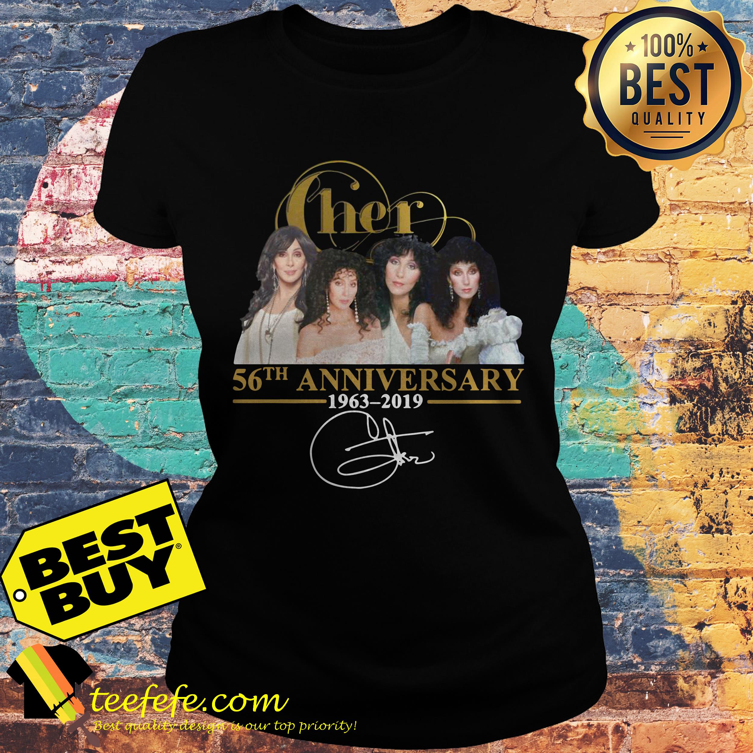 Cher 56th Anniversary 1963 2019 Signature ladies tee