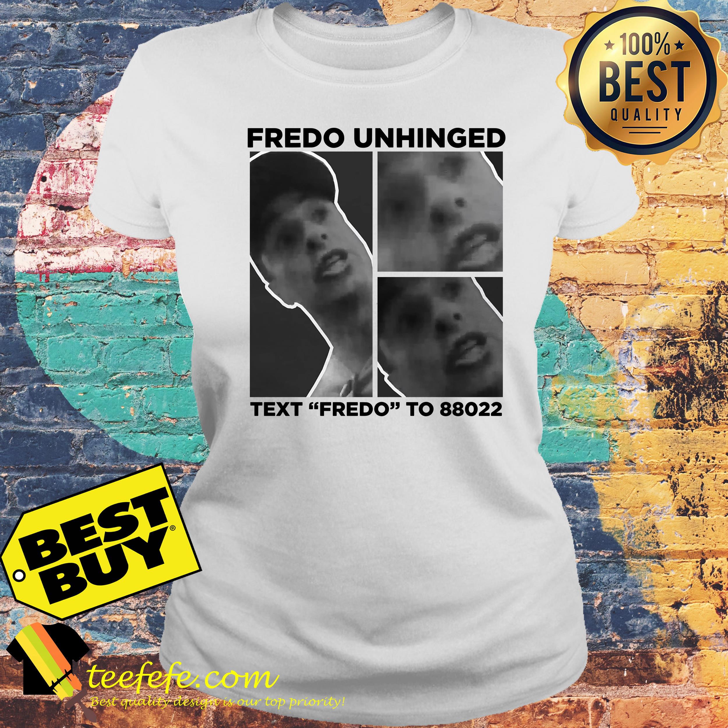 Chris Cuomo Fredo Unhinged Text To 88022 ladies tee