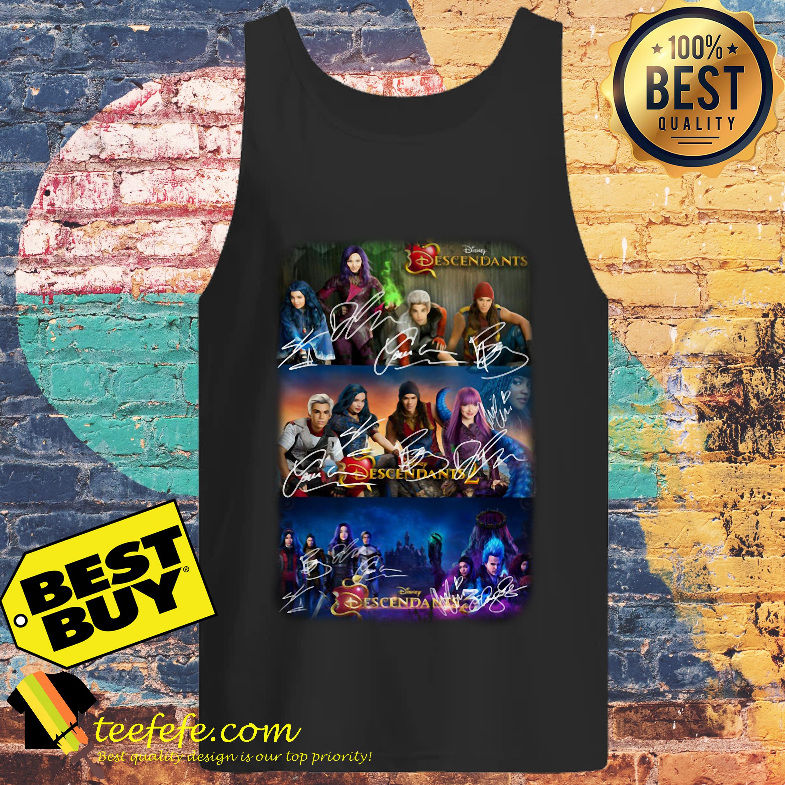 Disney Descendants all actor signatures tank top
