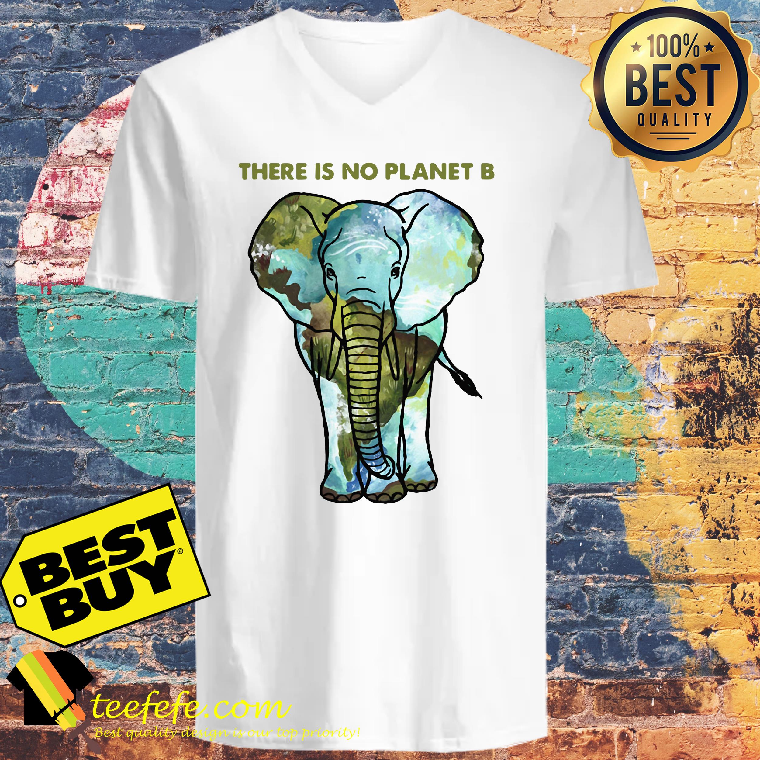 Elephant there is no planet B ladies tee